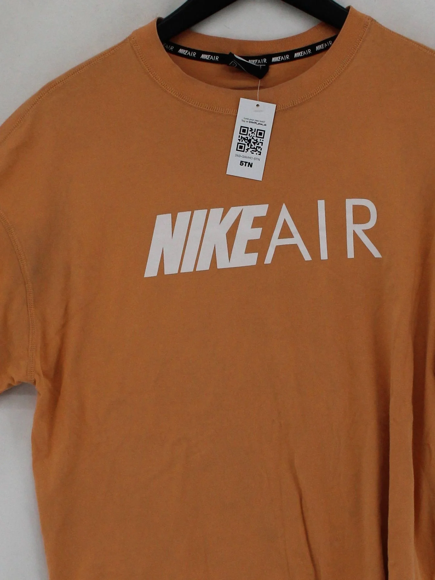 Nike Women's T-Shirt UK 8 Orange 100% Cotton Basic - Image 3
