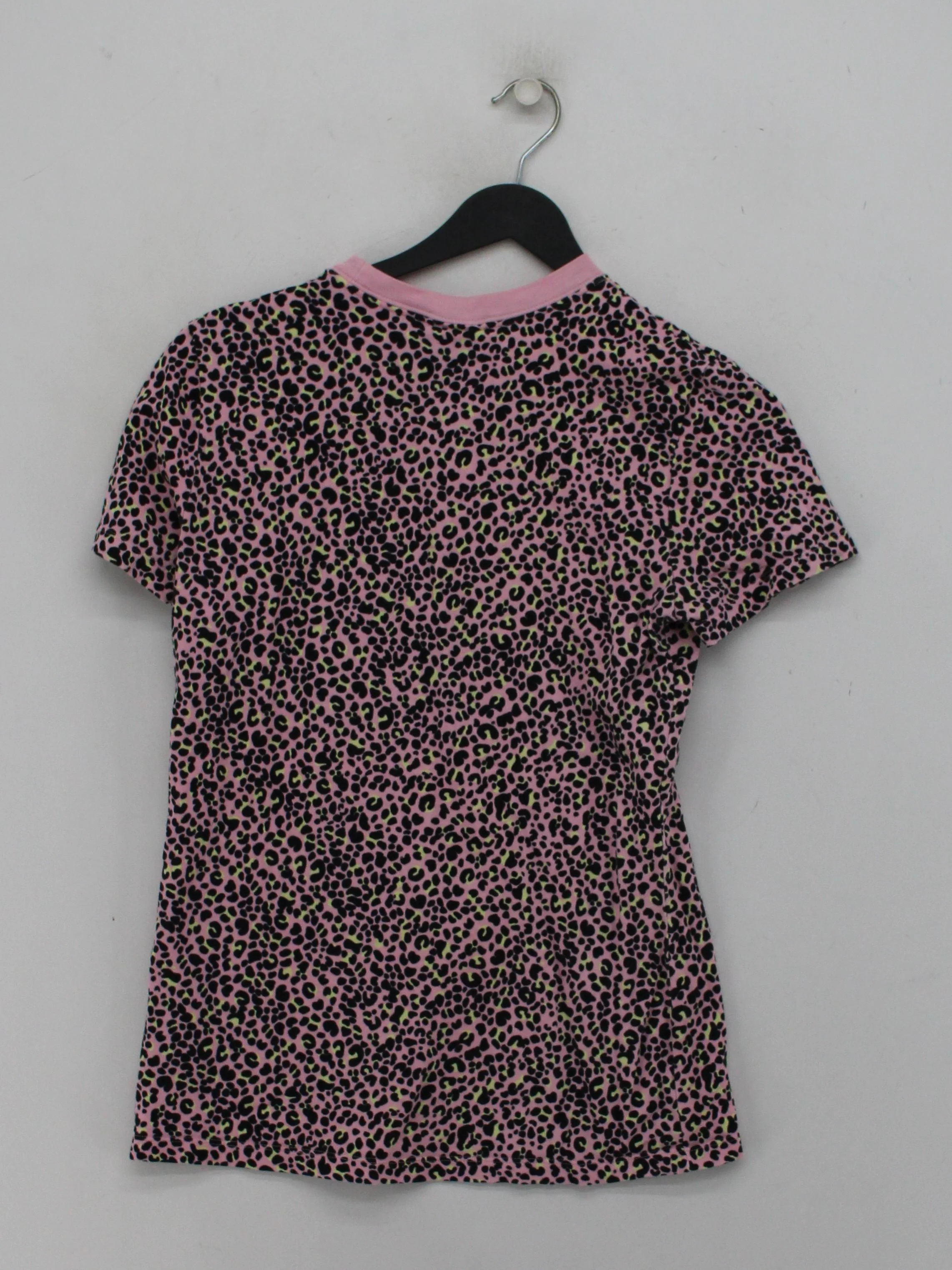 Nike Women's T-Shirt UK 8 Pink 100% Cotton Basic - Image 2