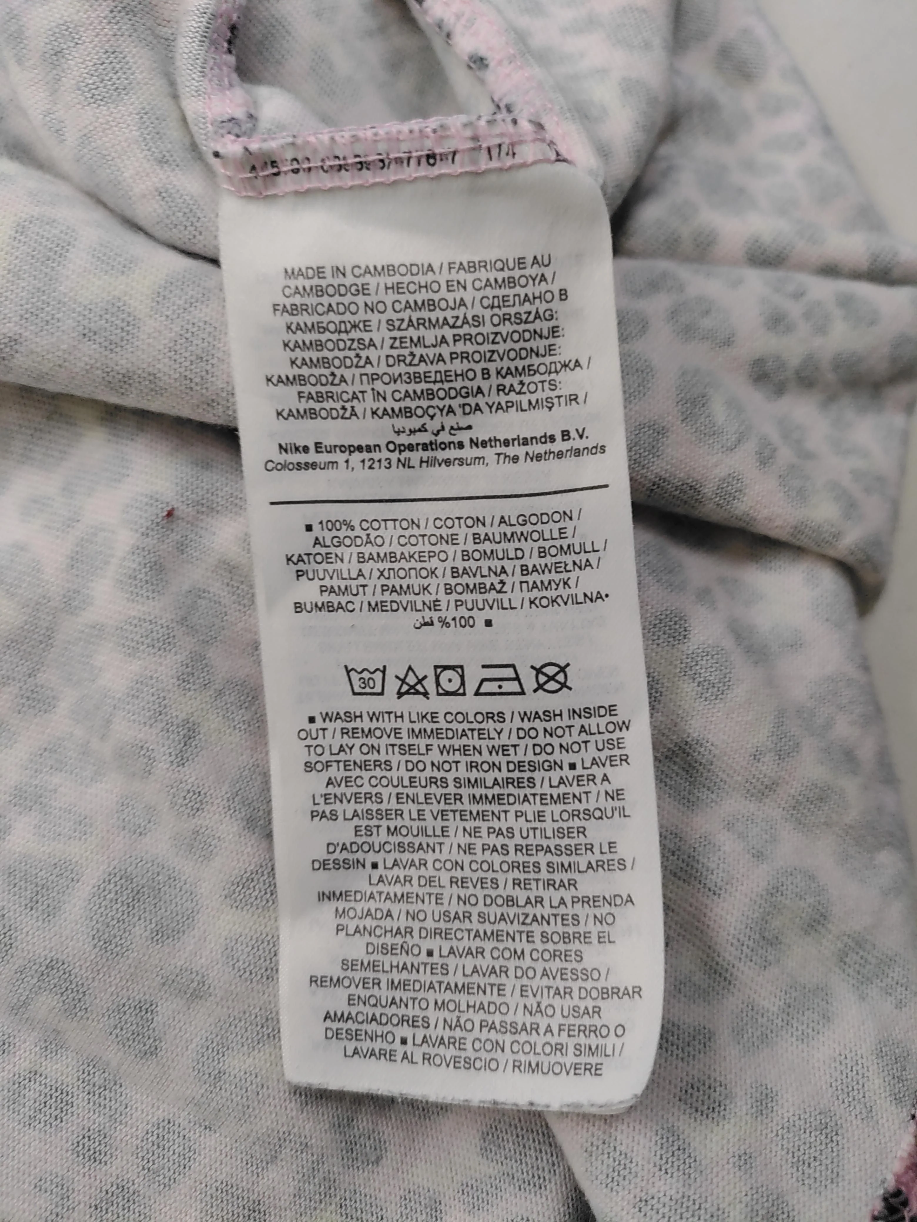 Nike Women's T-Shirt UK 8 Pink 100% Cotton Basic - Image 6