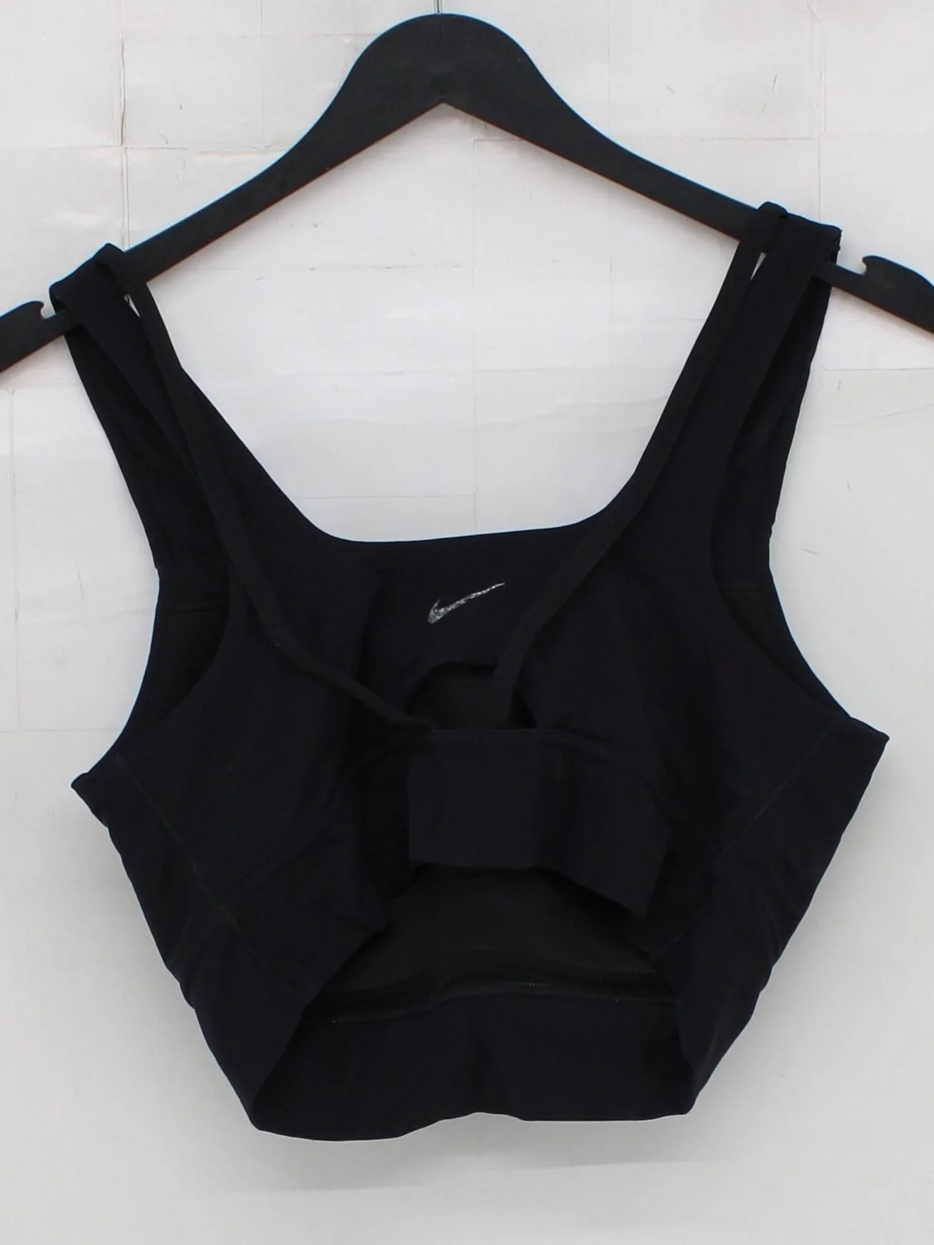 Nike Women's T-Shirt XL Black Nylon with Spandex, Polyester Sleeveless Basic - Image 2