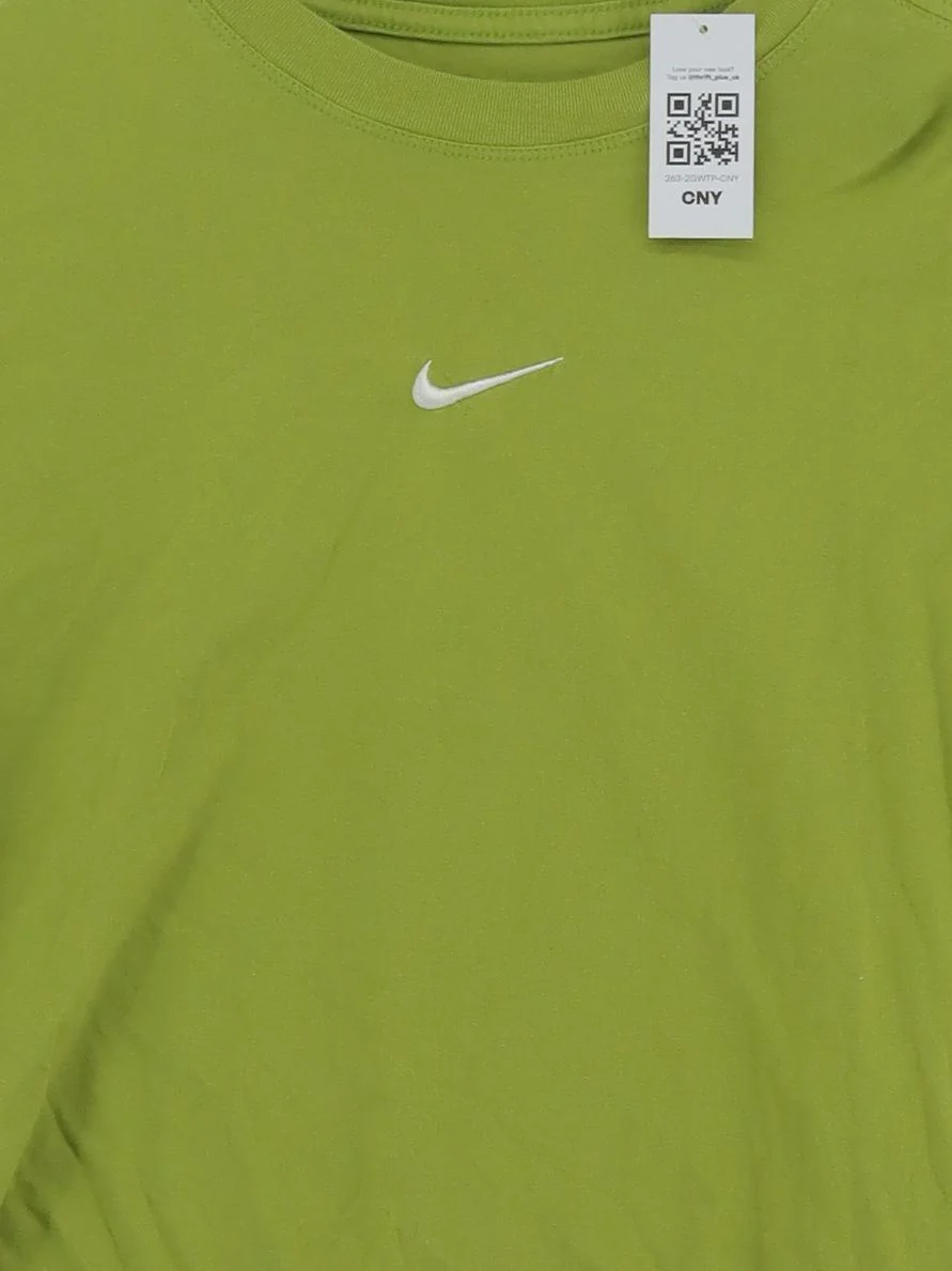 Nike Women's T-Shirt XL Green 100% Cotton Short Sleeve Round Neck Basic - Image 3