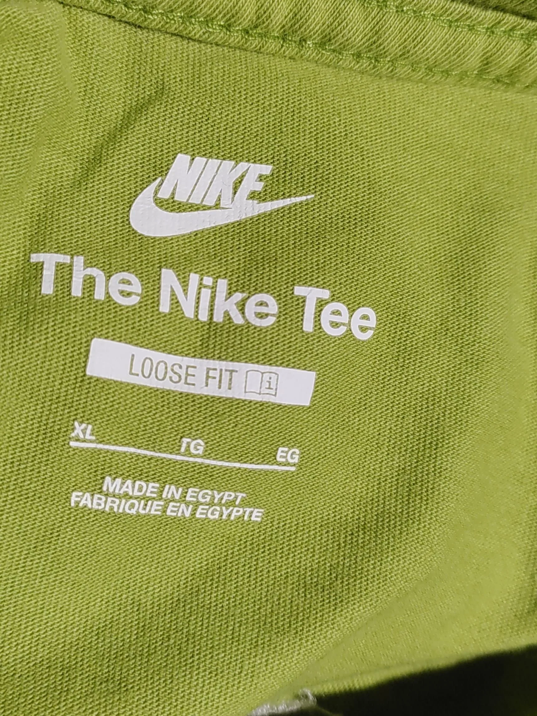 Nike Women's T-Shirt XL Green 100% Cotton Short Sleeve Round Neck Basic - Image 5