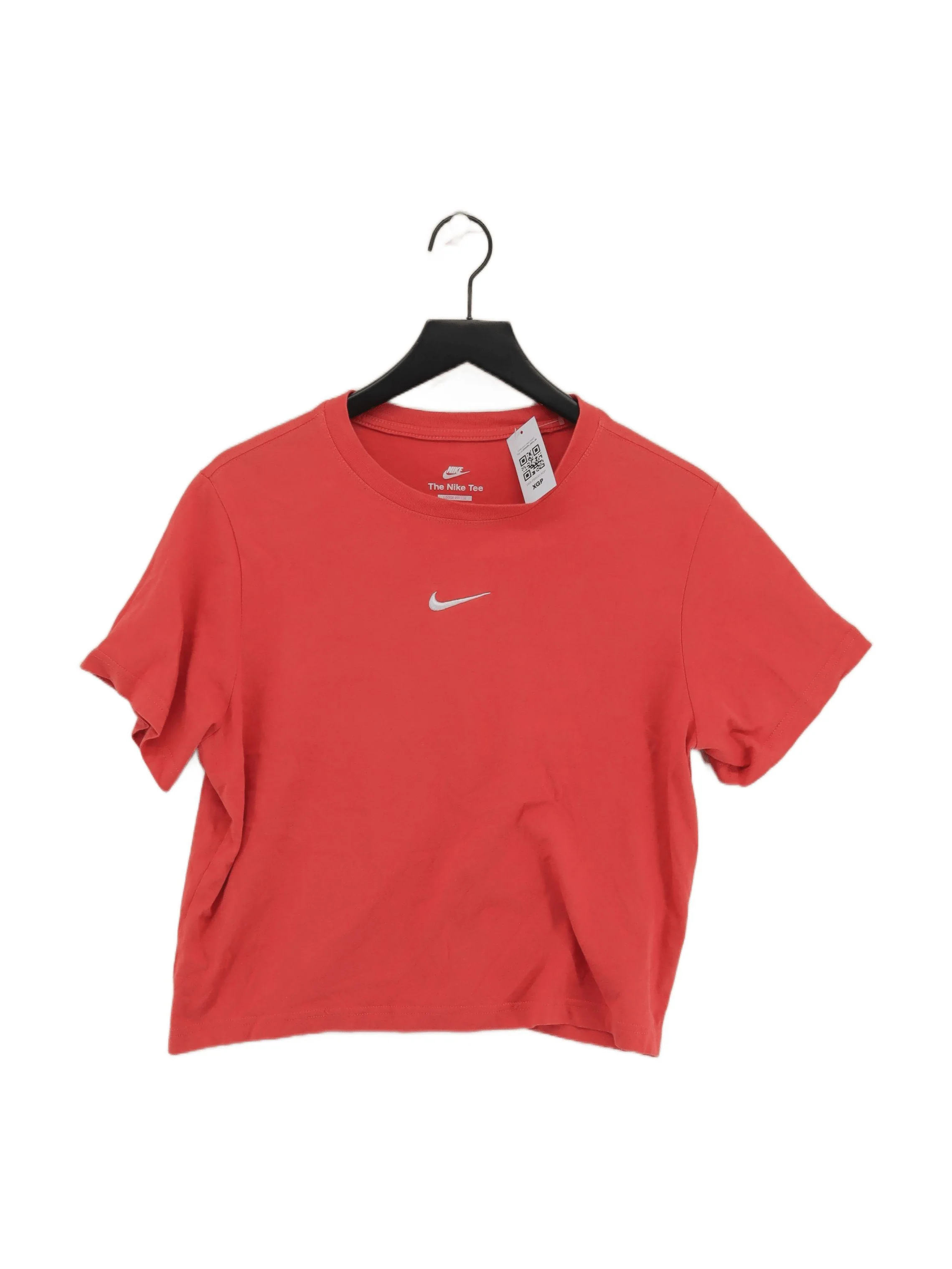 Nike Women's T-Shirt XL Red 100% Cotton Short Sleeve Round Neck Basic