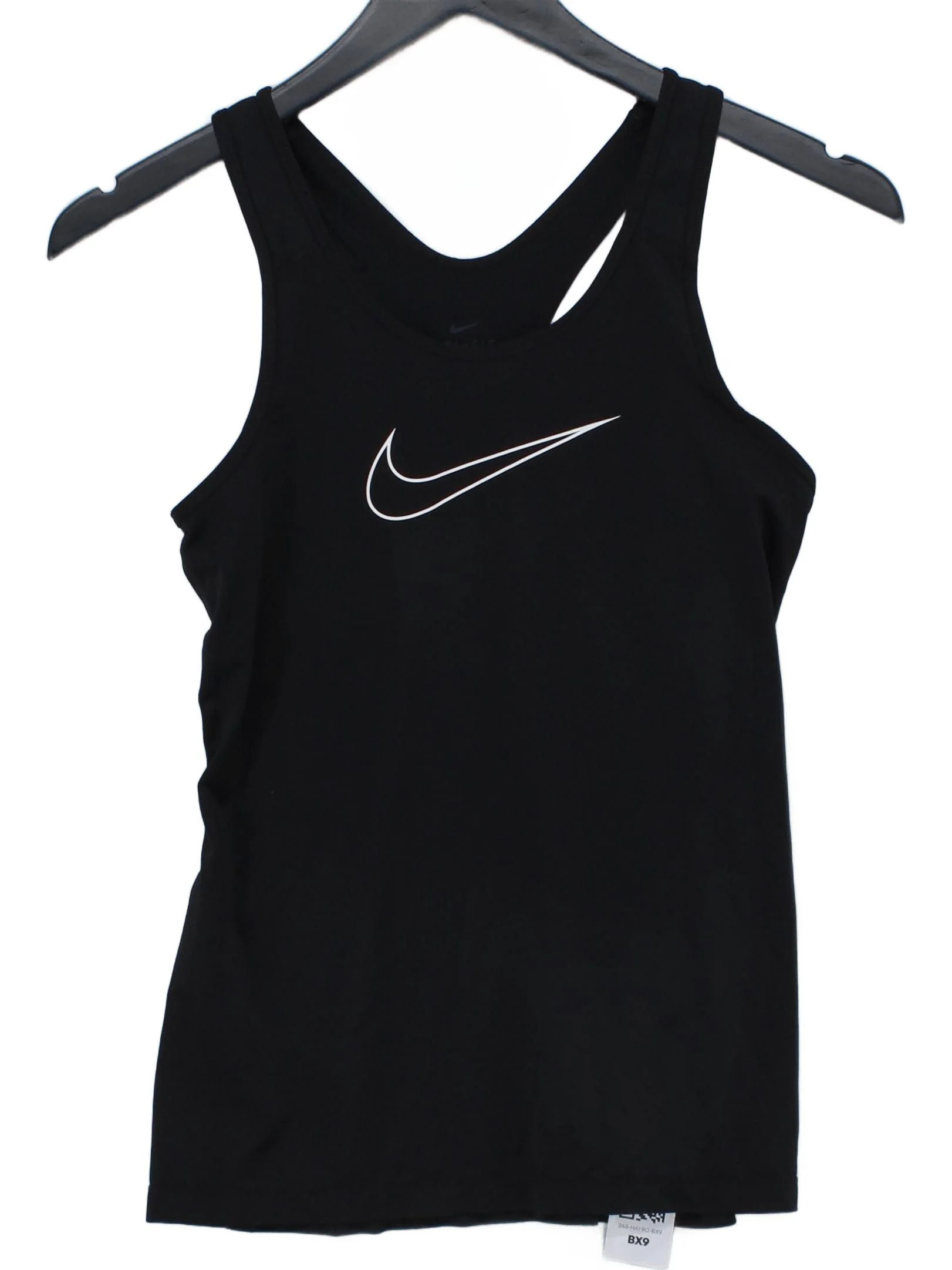 Nike Women's T-Shirt XS Black Graphic Polyester with Spandex Sleeveless Basic