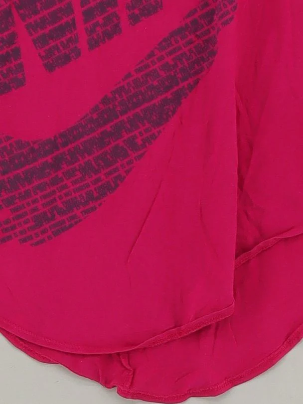 Nike Women's T-Shirt XS Pink Cotton with Lyocell Modal Basic - Image 4