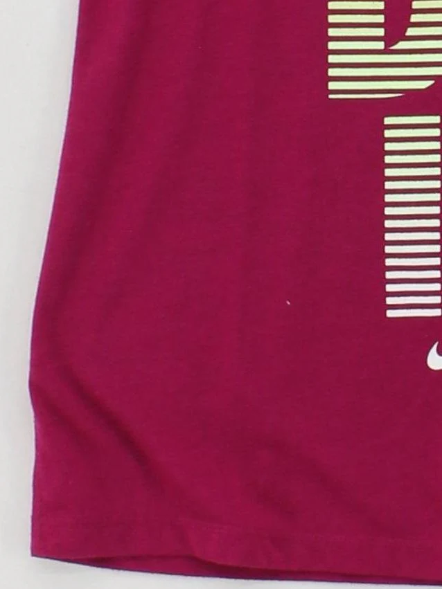 Nike Women's T-Shirt XS Pink Graphic Nylon with Spandex Sleeveless Basic - Image 4