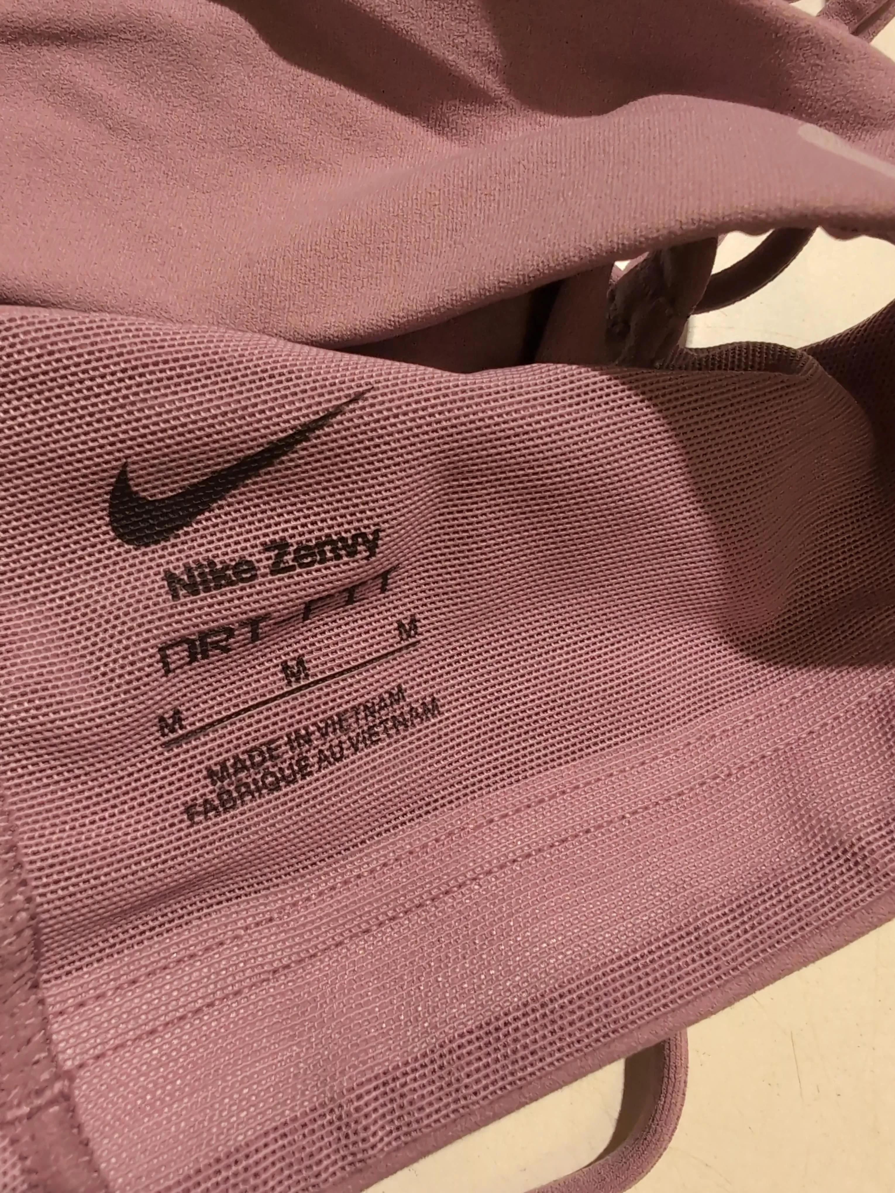 Nike Women's Top M Pink 100% Other Long Sleeve Mock Neck Basic - Image 5