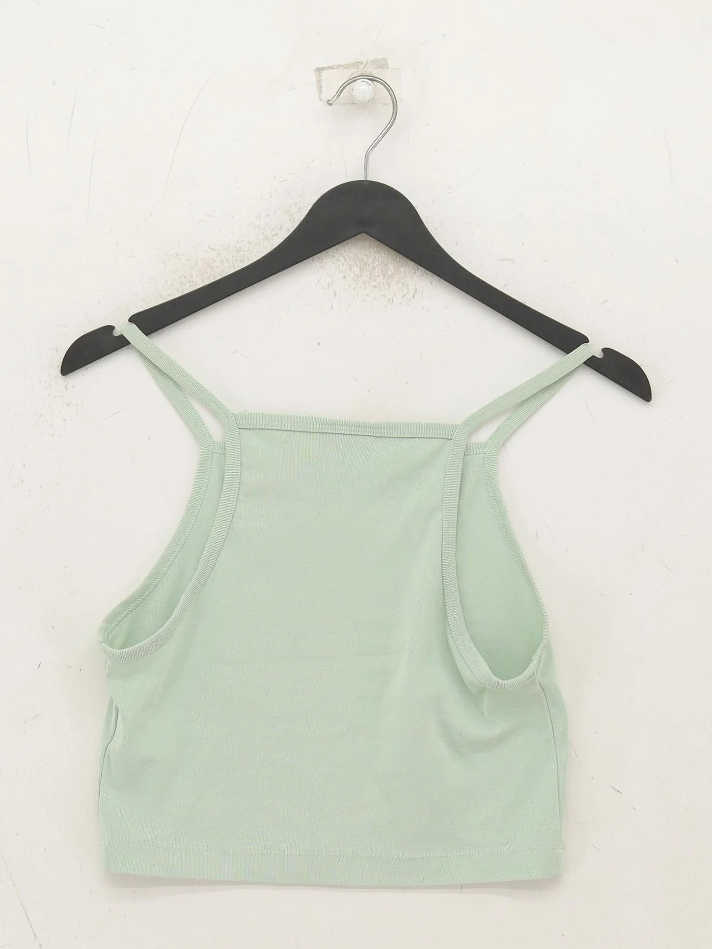Nike Women's Top S Green Cotton with Polyester Sleeveless High Neck Basic - Image 2