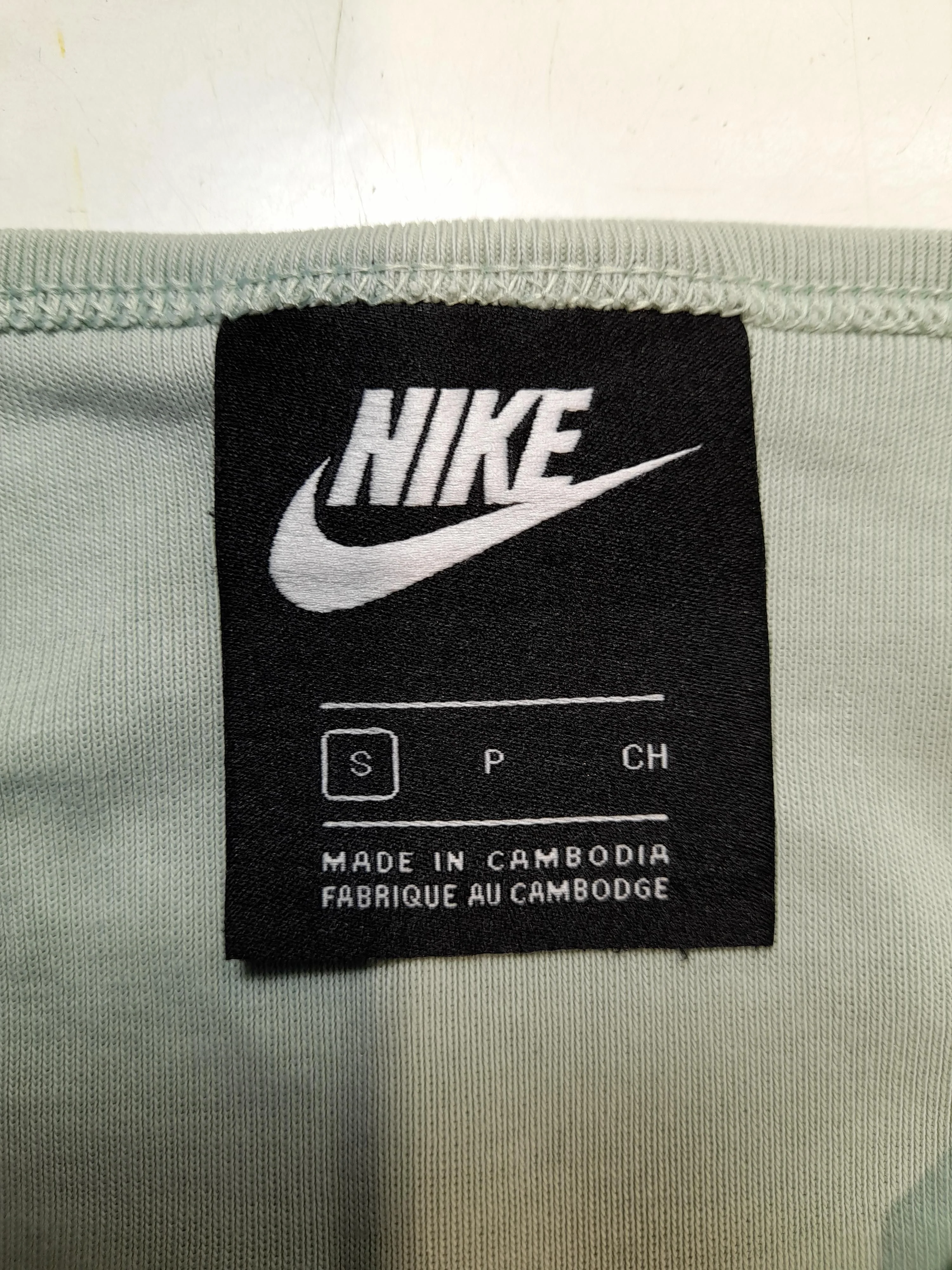 Nike Women's Top S Green Cotton with Polyester Sleeveless High Neck Basic - Image 5