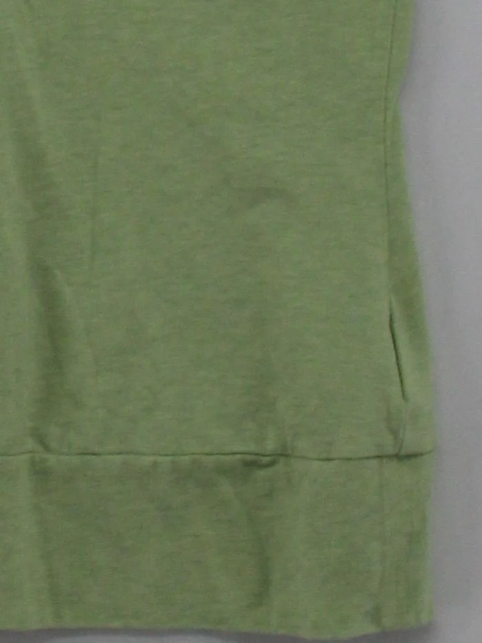 Nike Women's Top UK 10 Green Cotton with Elastane Sleeveless V-Neck Basic - Image 4