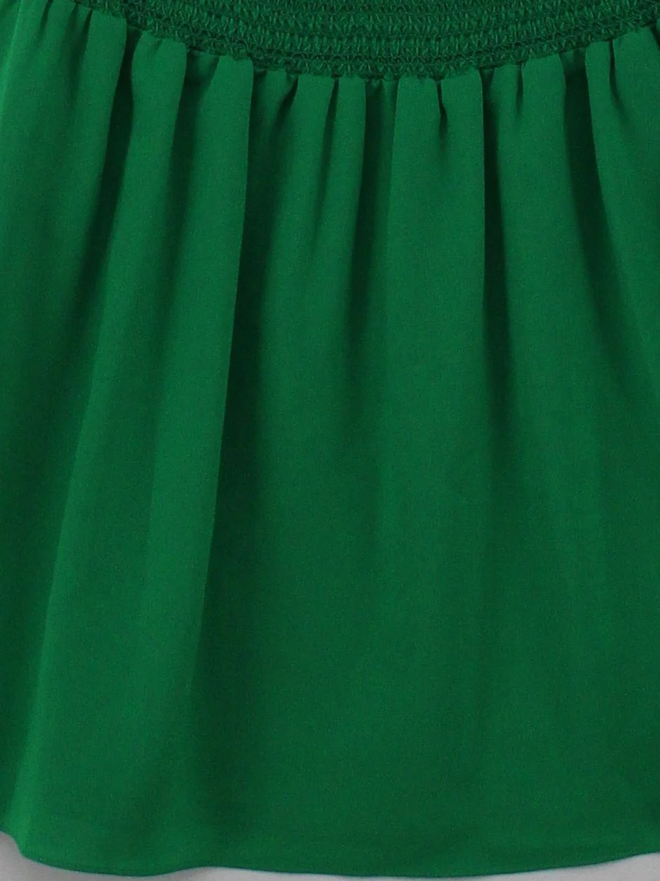 Nine West Skater Mini Dress in Green - Image 4