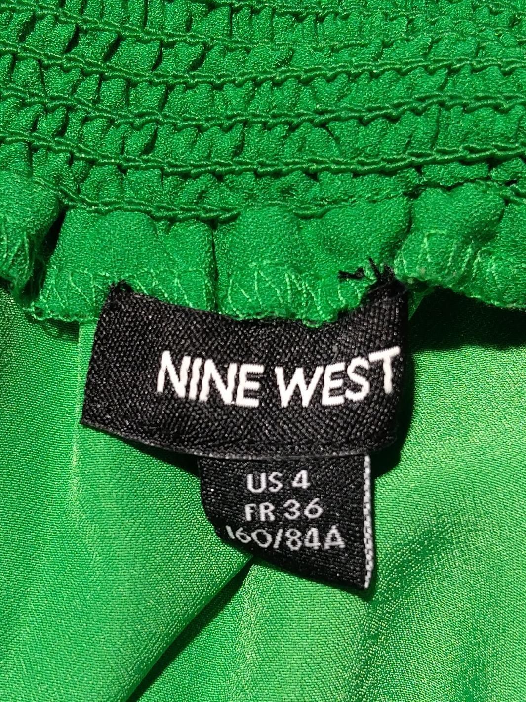 Nine West Skater Mini Dress in Green - Image 6