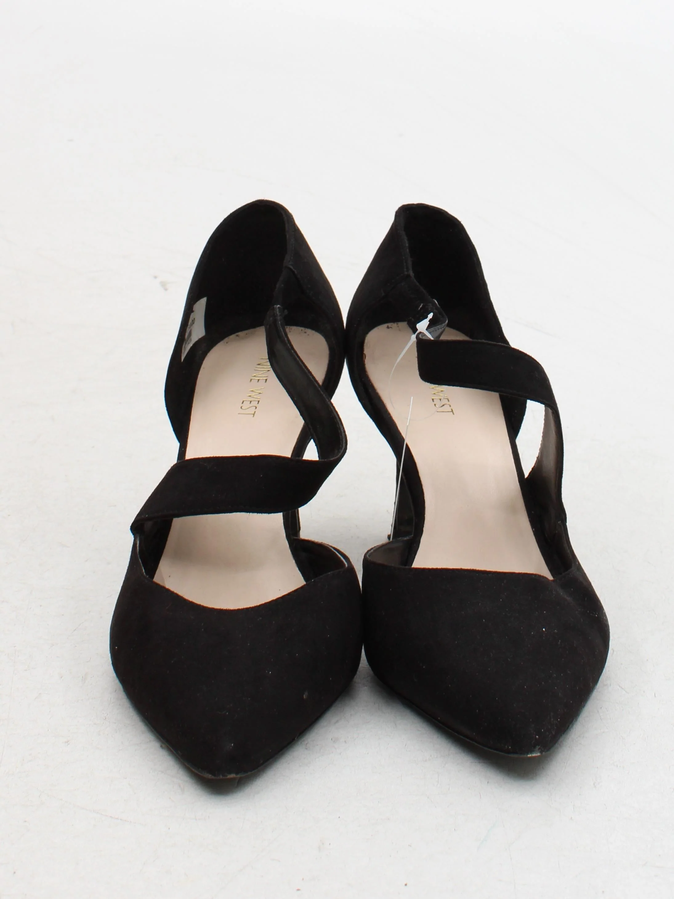 Nine West Women's Heels UK 10 Black 100% Suede Court - Image 2
