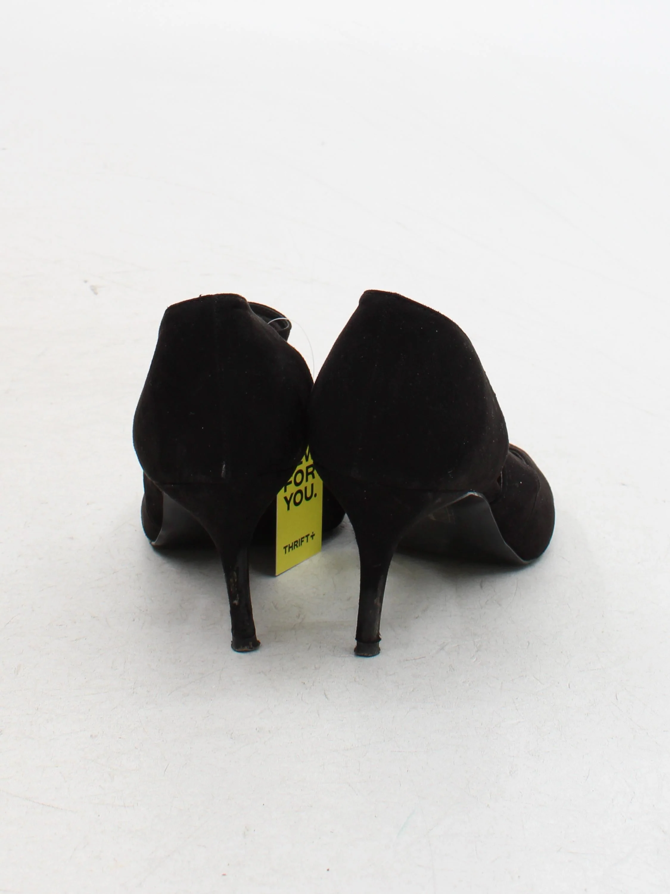 Nine West Women's Heels UK 10 Black 100% Suede Court - Image 3