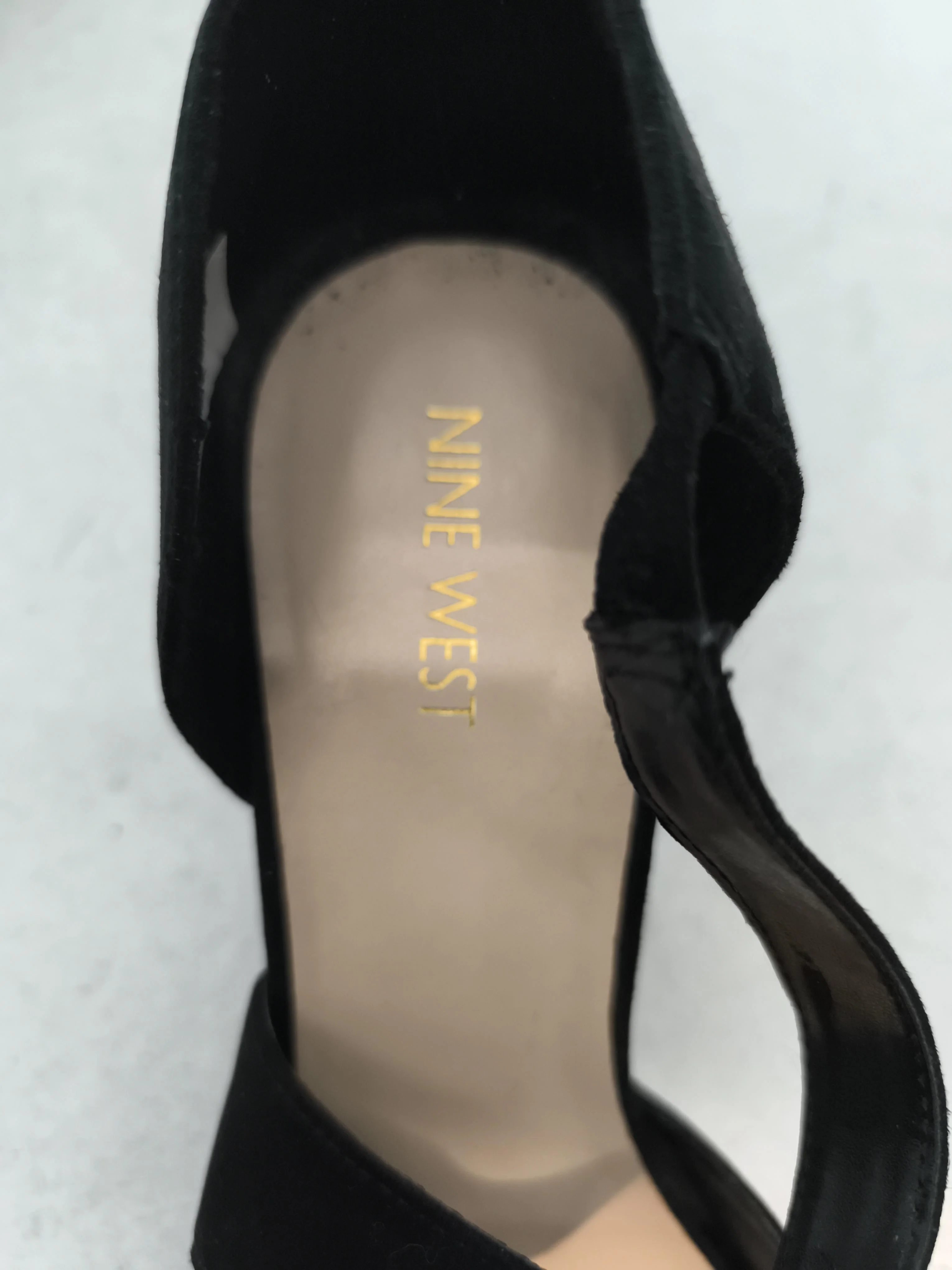 Nine West Women's Heels UK 10 Black 100% Suede Court - Image 6