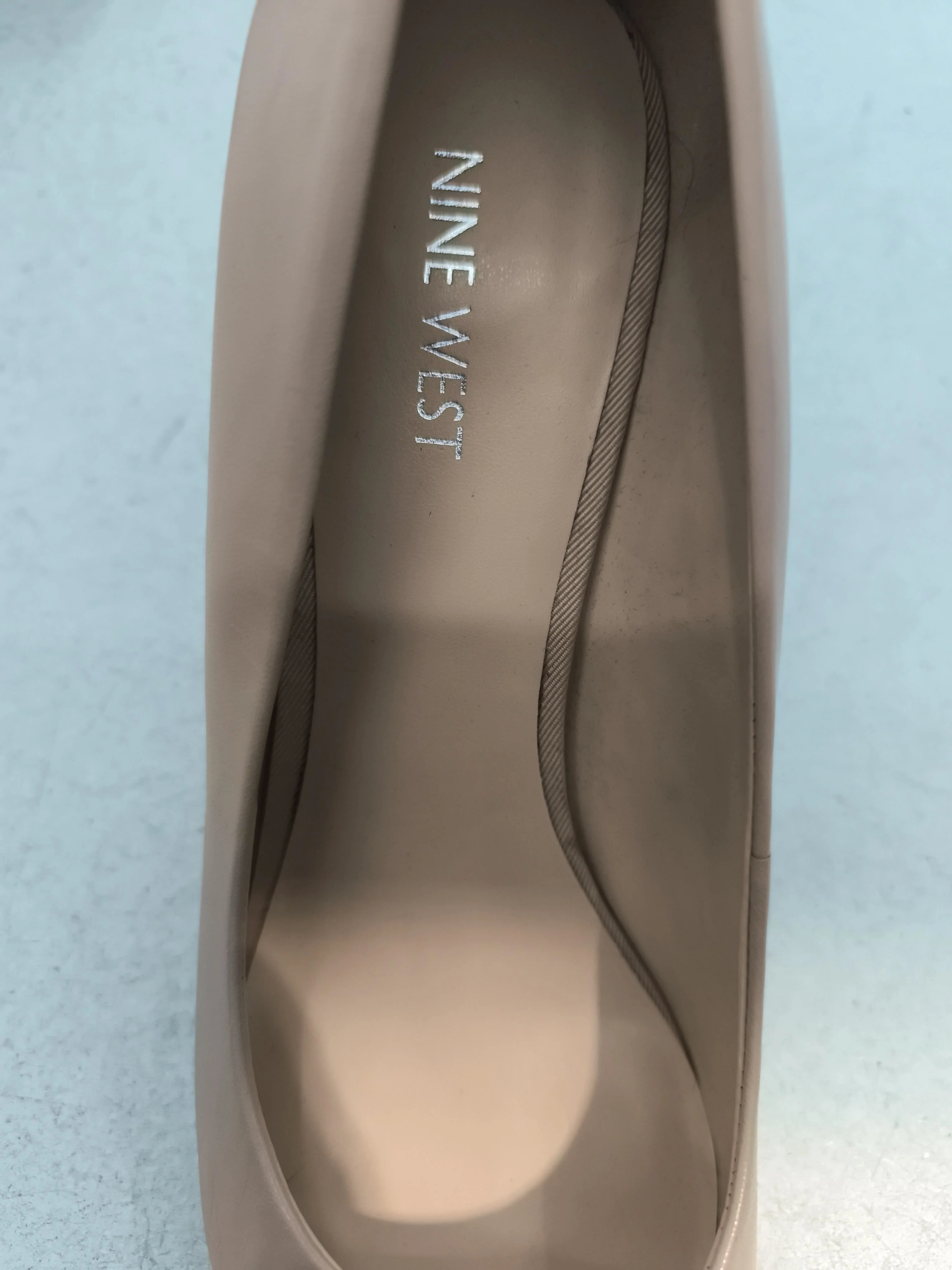 Nine West Women's Heels UK 10 Cream 100% Leather Court - Image 6