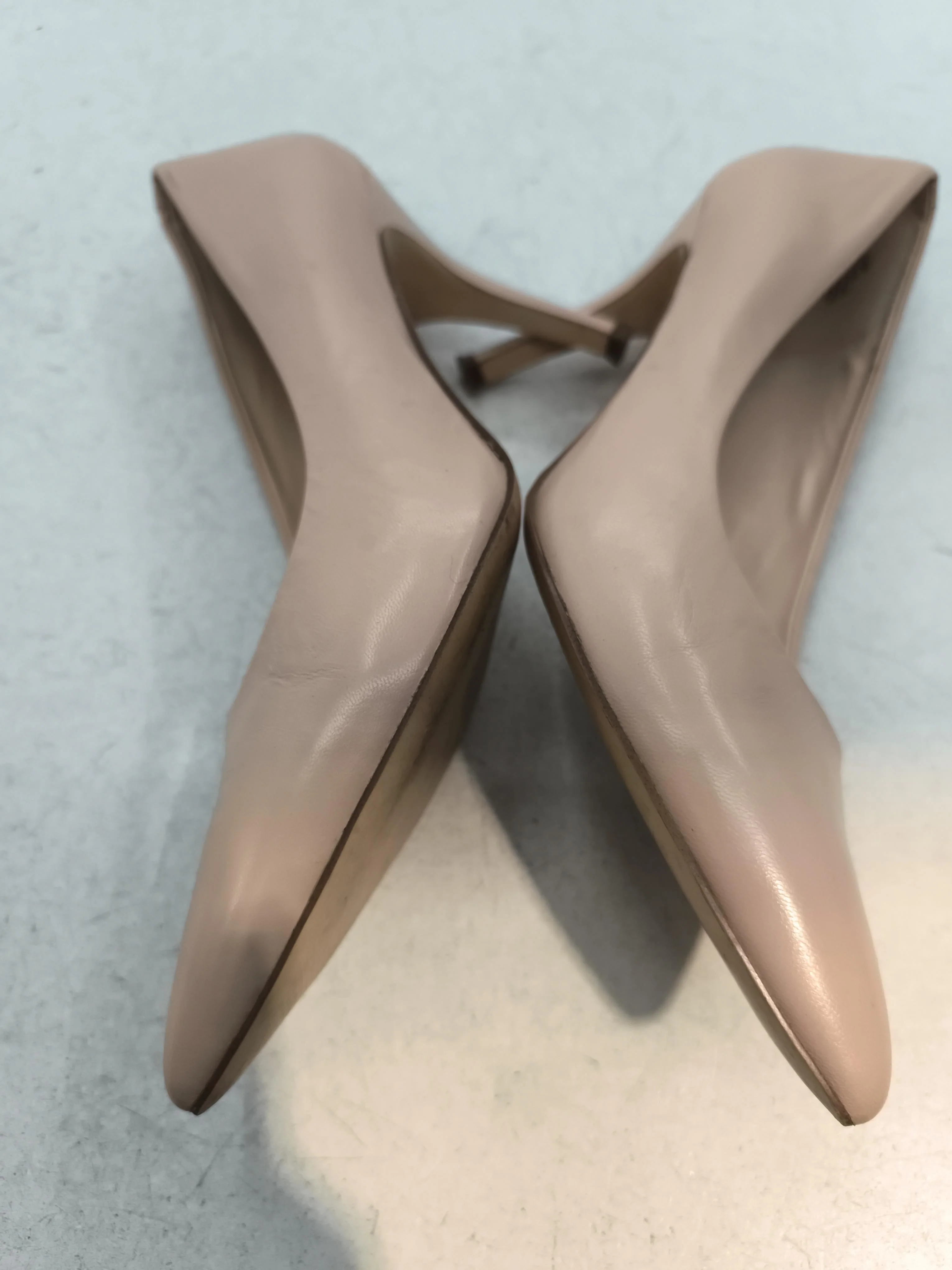 Nine West Women's Heels UK 10 Cream 100% Leather Court - Image 7