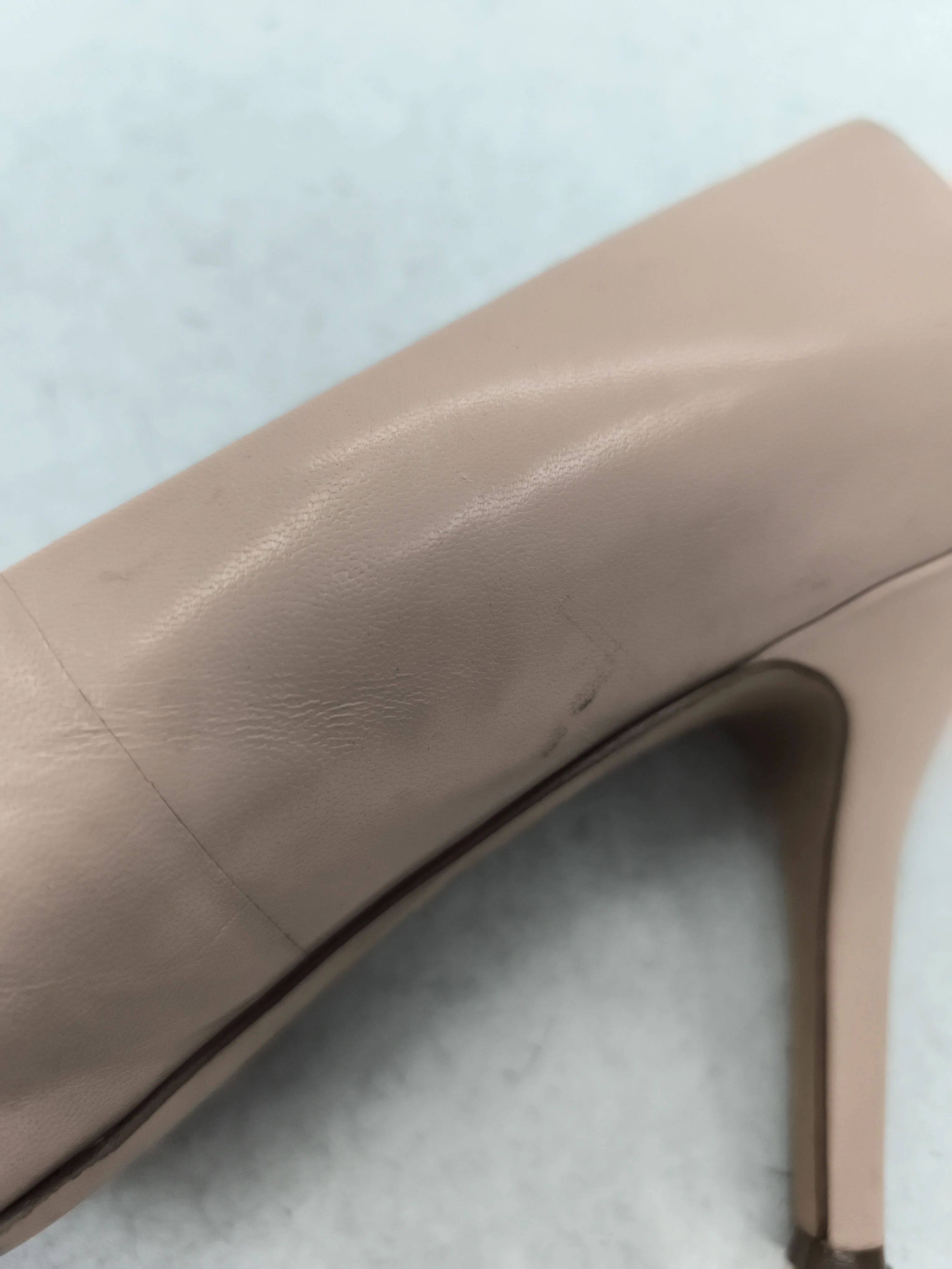Nine West Women's Heels UK 10 Cream 100% Leather Court - Image 8