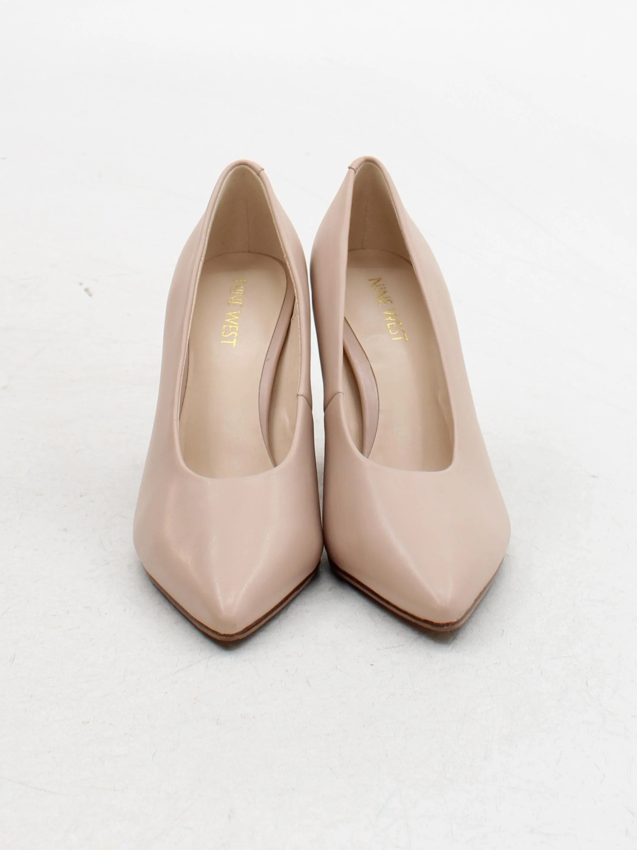 Nine West Women's Heels UK 4.5 Cream 100% Faux Leather Court - Image 2