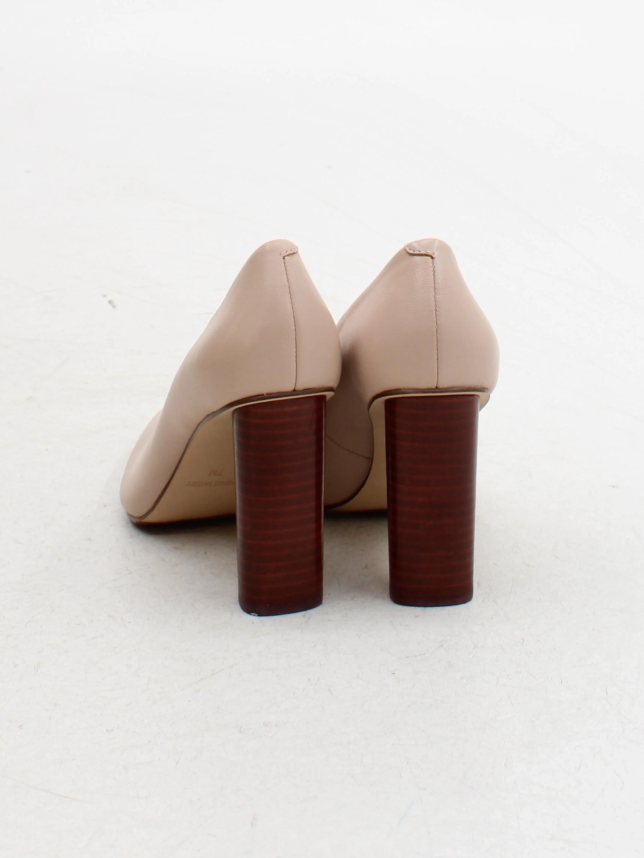 Nine West Women's Heels UK 4.5 Cream 100% Faux Leather Court - Image 3