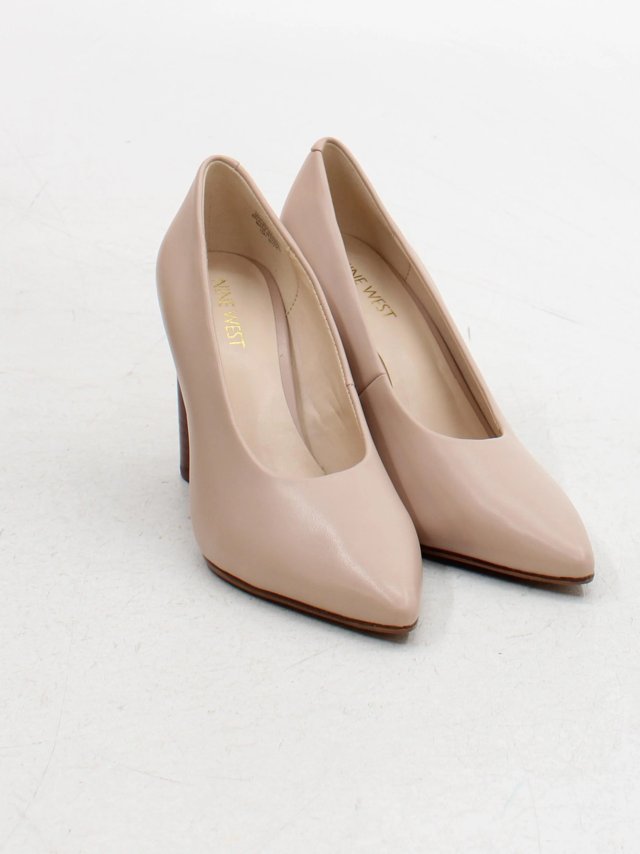 Nine West Women's Heels UK 4.5 Cream 100% Faux Leather Court - Image 4