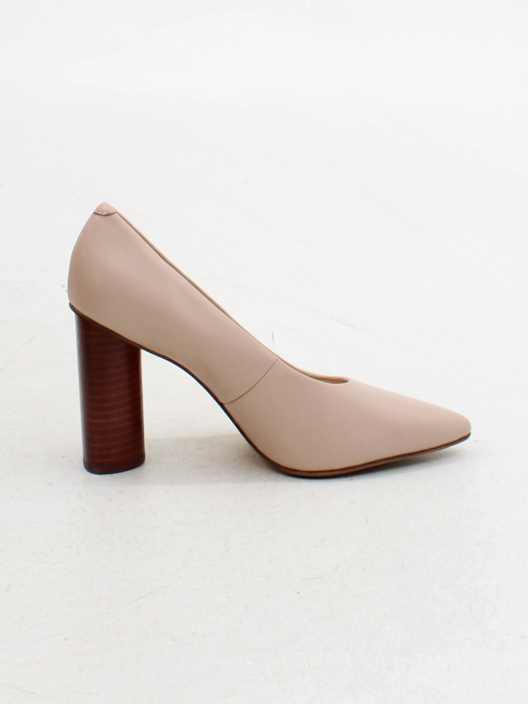 Nine West Women's Heels UK 4.5 Cream 100% Faux Leather Court - Image 5