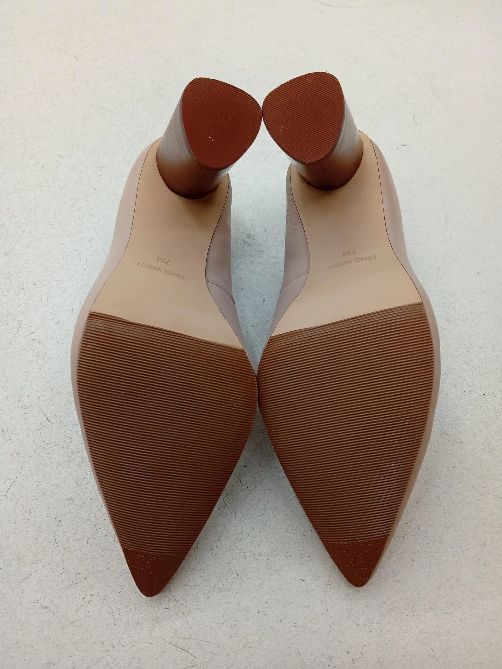 Nine West Women's Heels UK 4.5 Cream 100% Faux Leather Court - Image 7