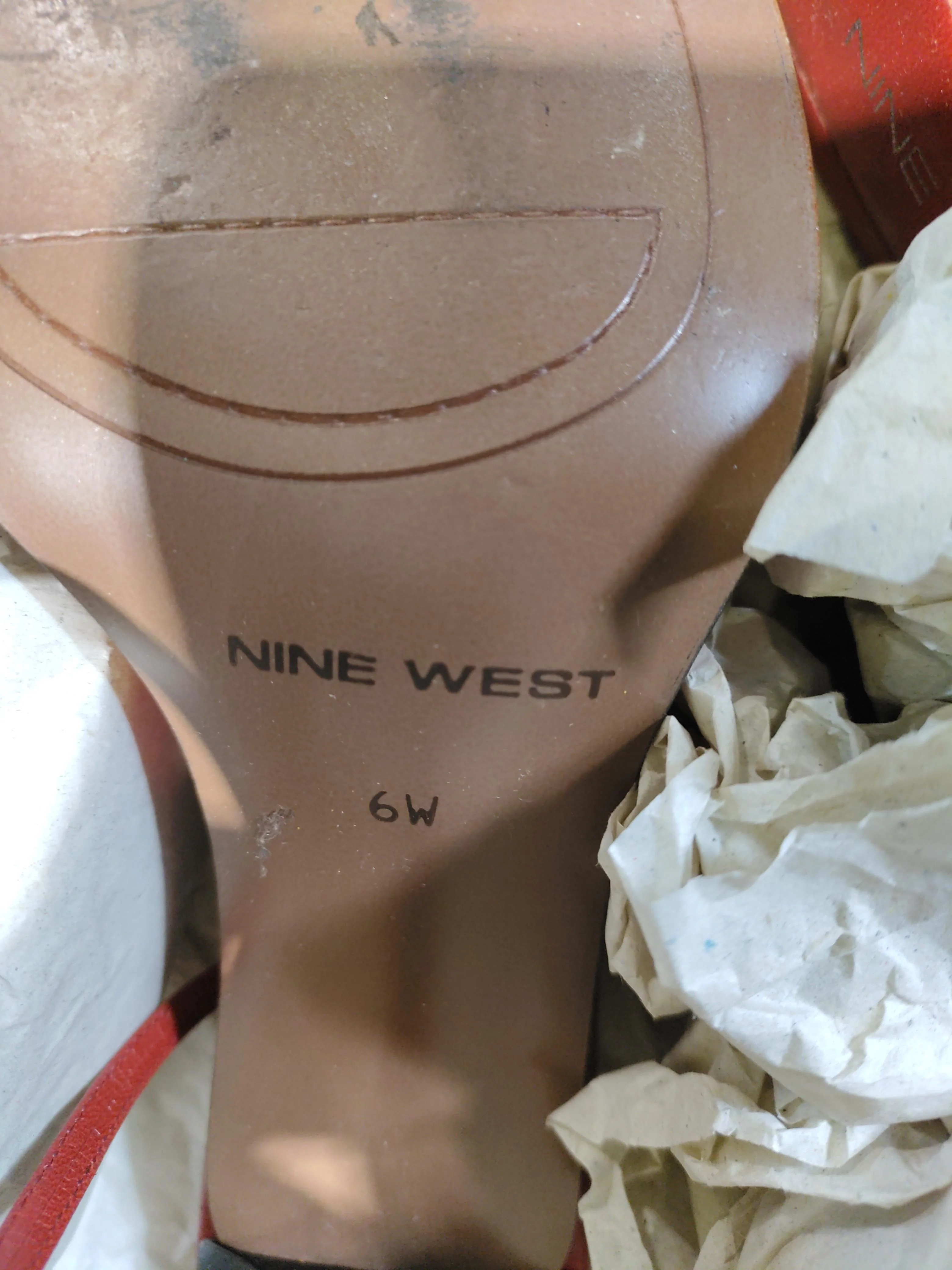 Nine West Women's Heels UK 4 Red 100% Leather Strappy - Image 8