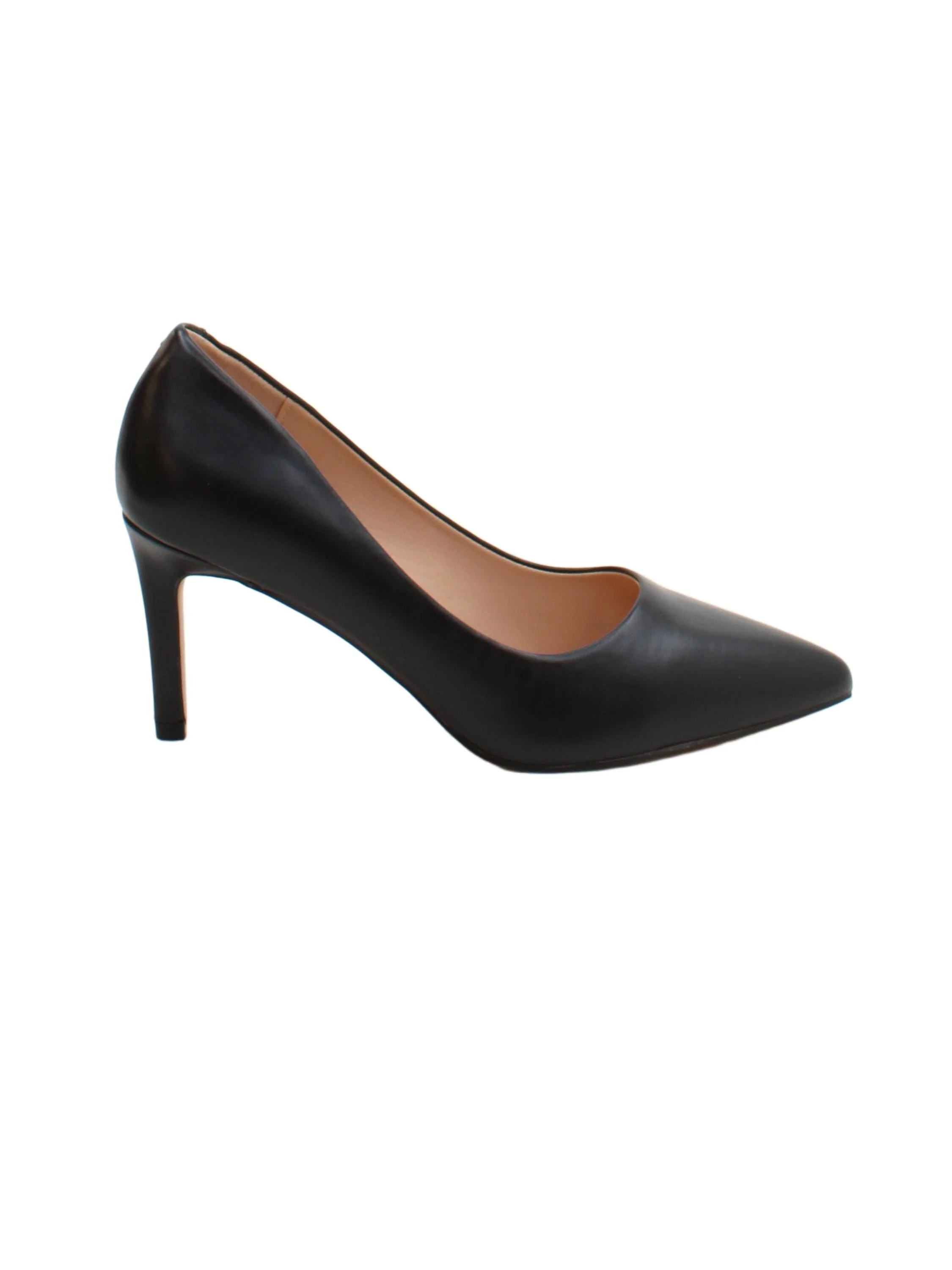 Nine West Women's Heels UK 5 Black 100% Faux Leather Court