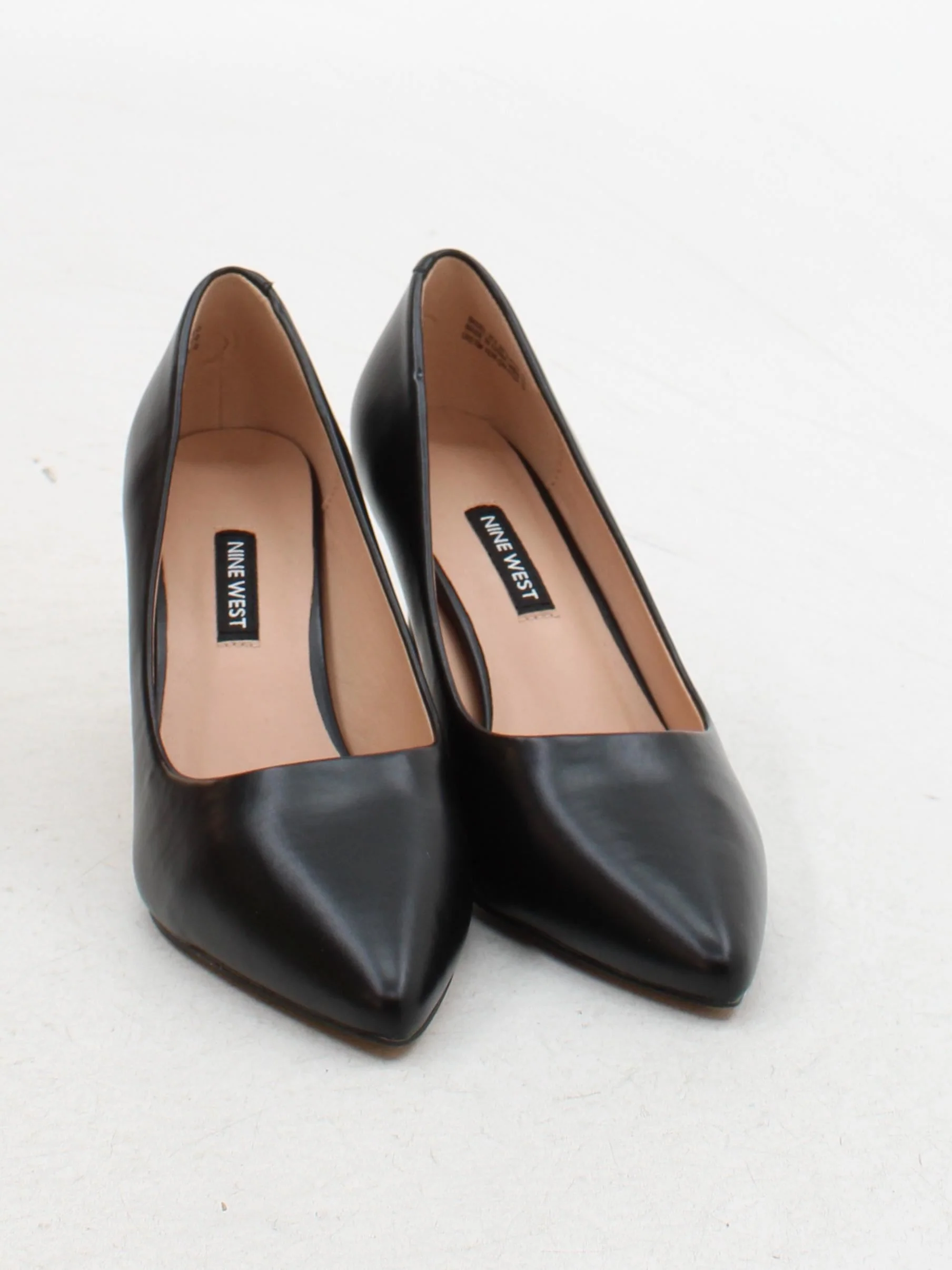 Nine West Women's Heels UK 5 Black 100% Faux Leather Court - Image 2