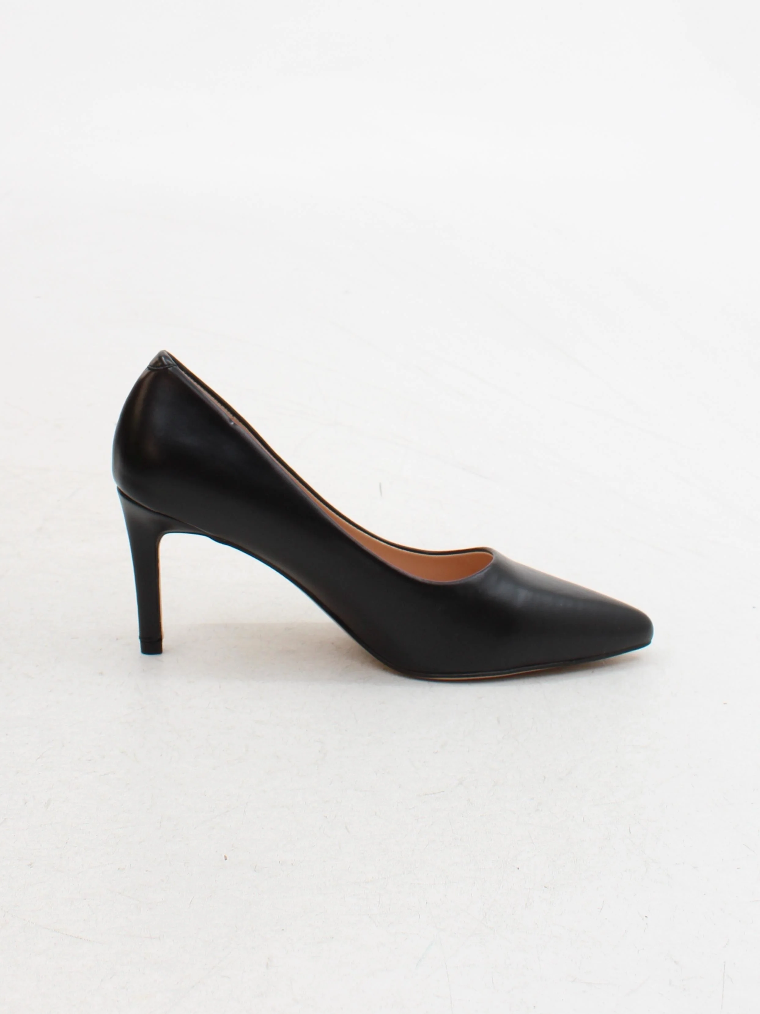 Nine West Women's Heels UK 5 Black 100% Faux Leather Court - Image 5