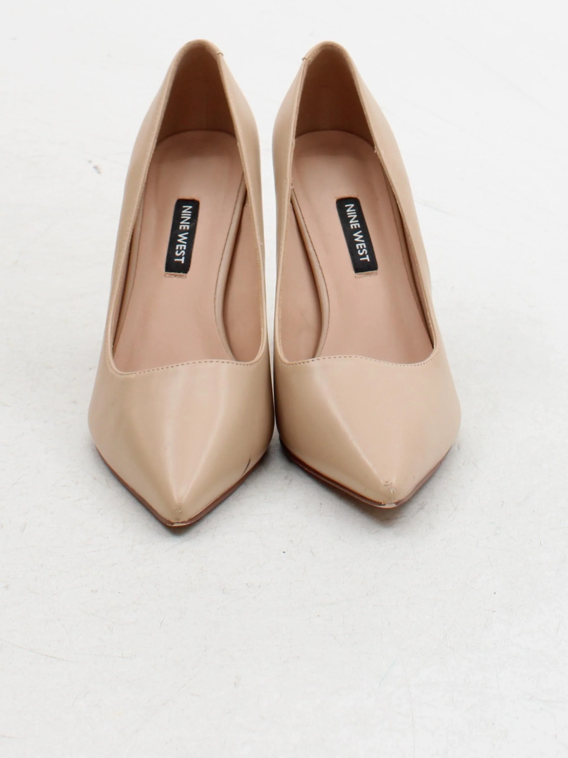 Nine West Women's Heels UK 5 Cream 100% Faux Leather Court - Image 2