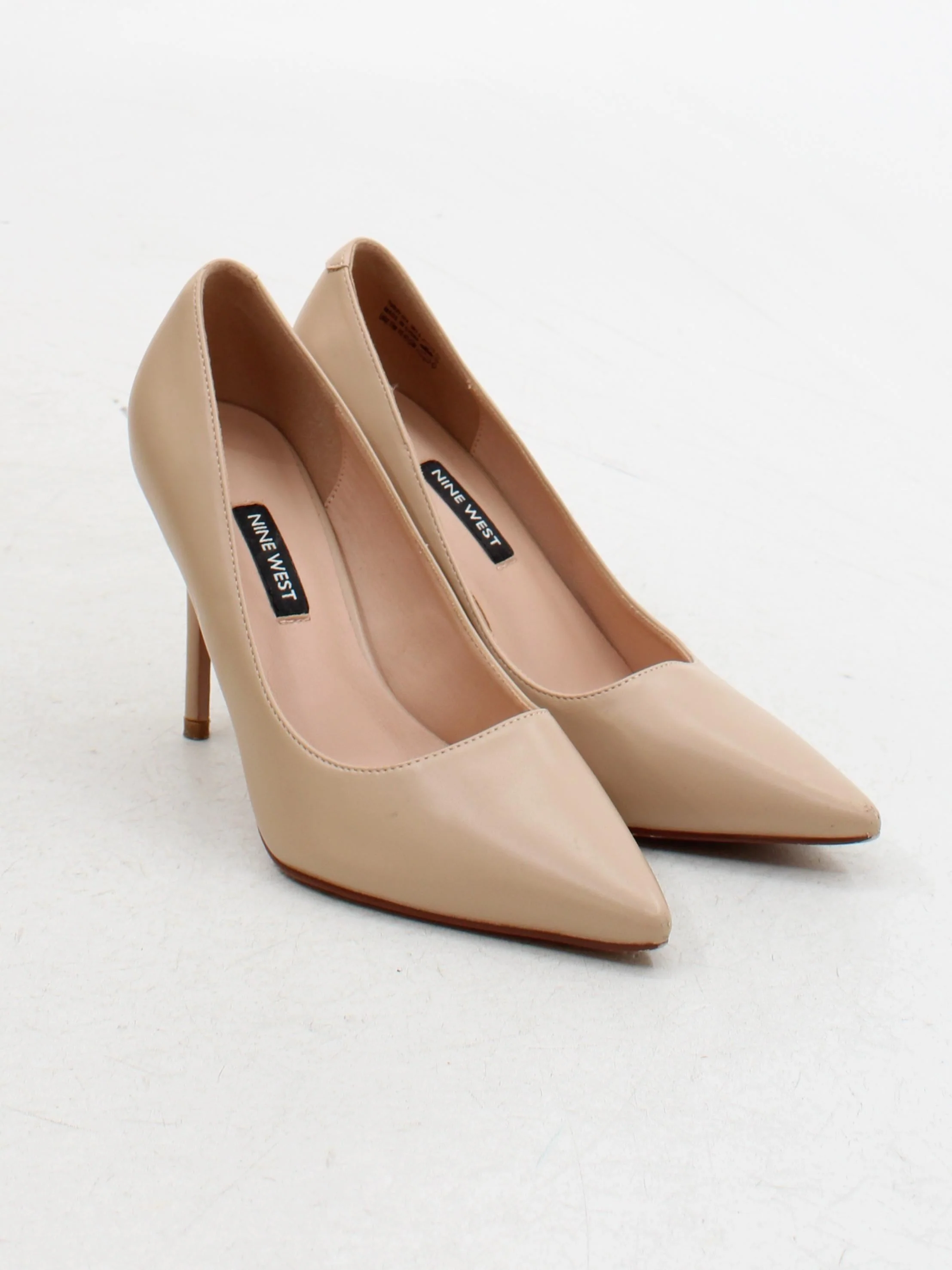 Nine West Women's Heels UK 5 Cream 100% Faux Leather Court - Image 4