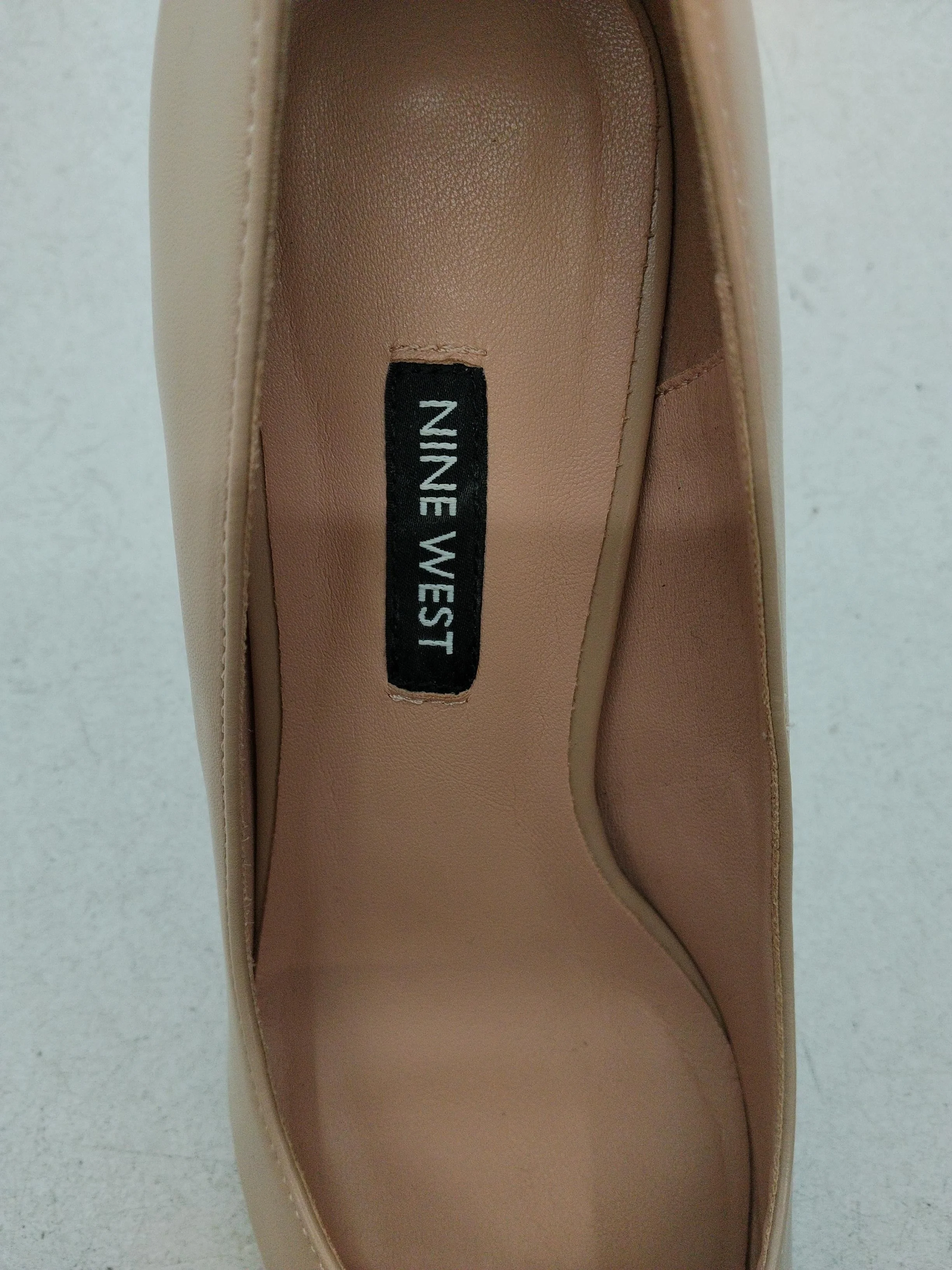 Nine West Women's Heels UK 5 Cream 100% Faux Leather Court - Image 6