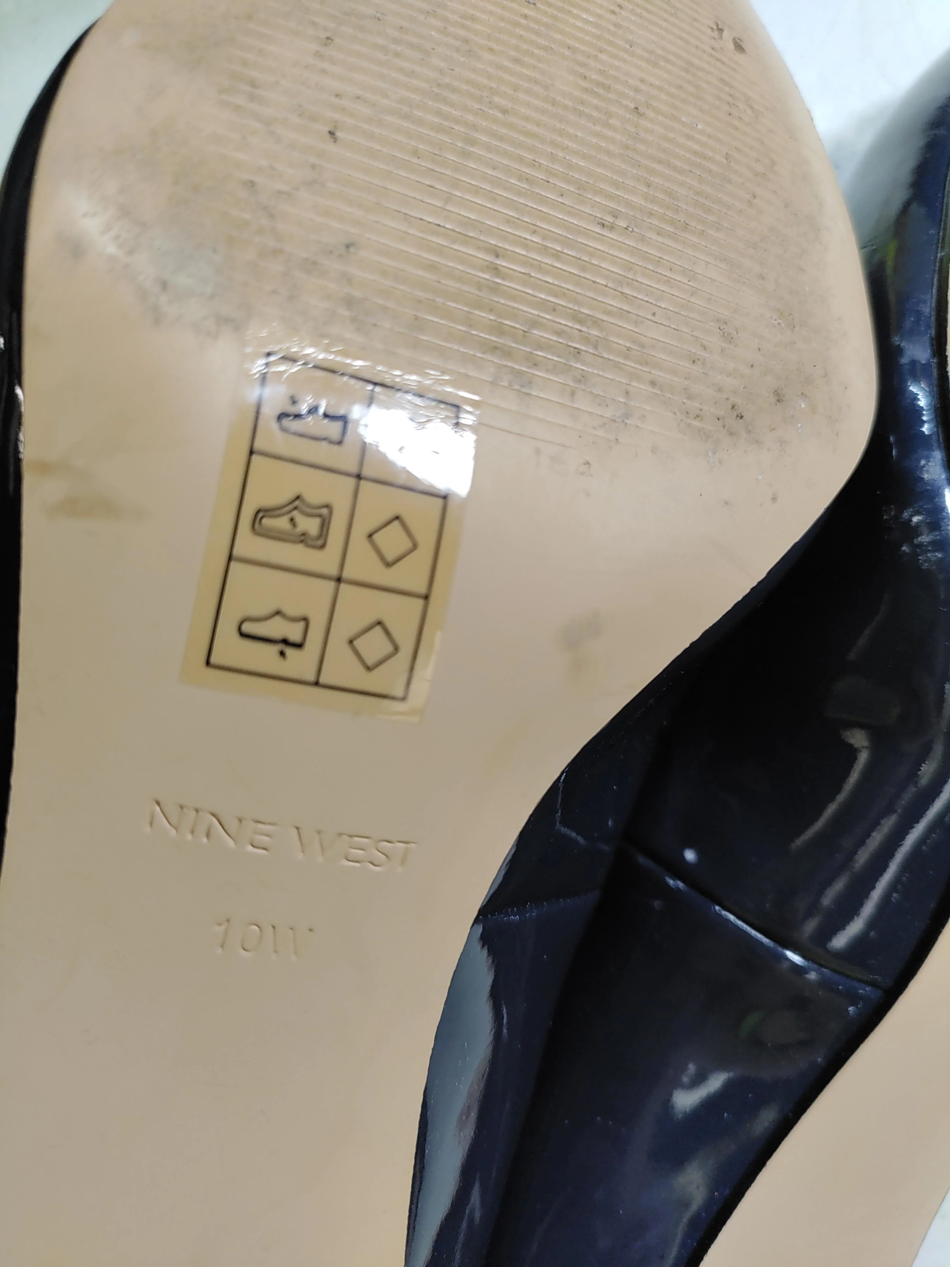 Nine West Women's Heels UK 8 Black 100% Leather Court - Image 10