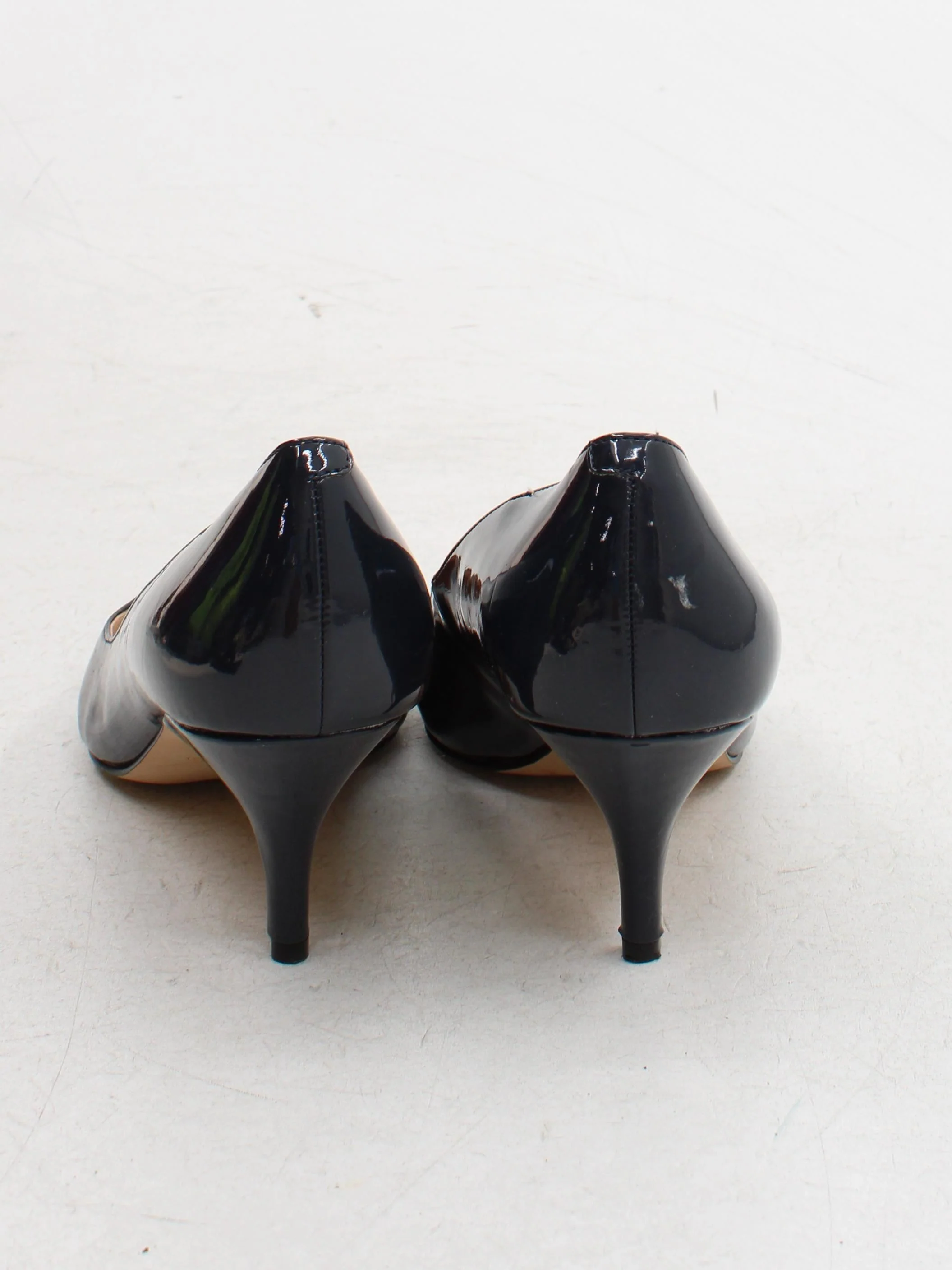 Nine West Women's Heels UK 8 Black 100% Leather Court - Image 3