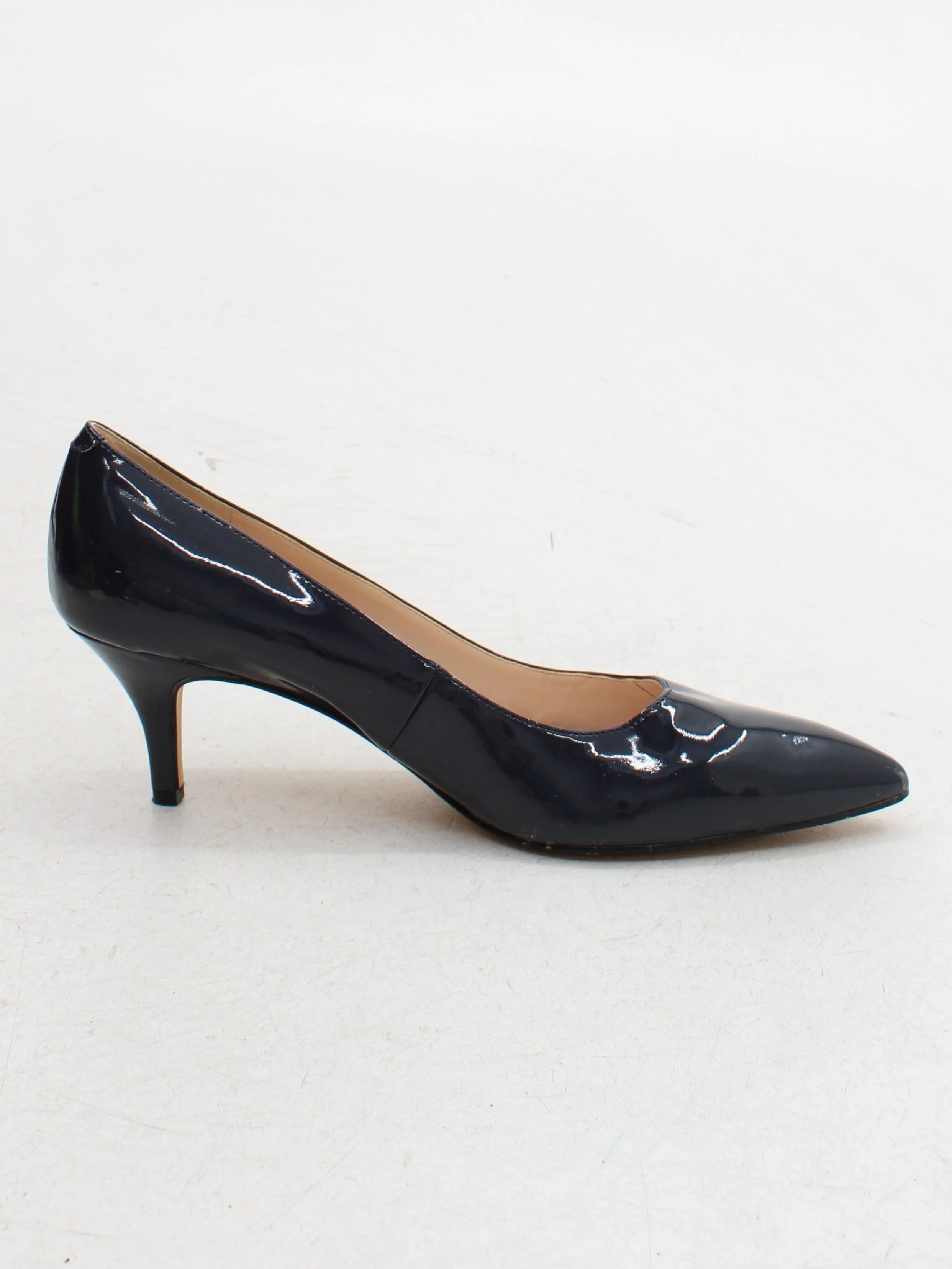 Nine West Women's Heels UK 8 Black 100% Leather Court - Image 5
