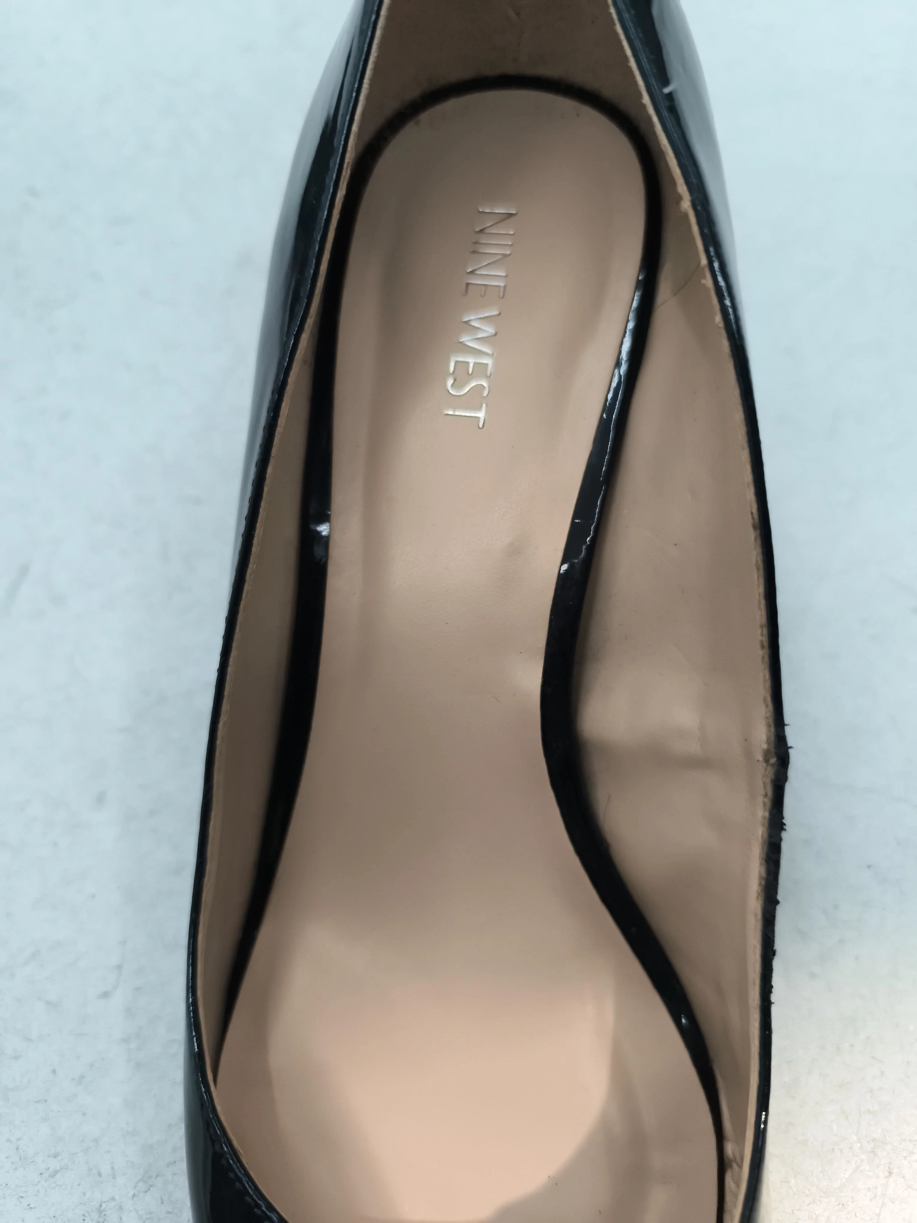 Nine West Women's Heels UK 8 Black 100% Leather Court - Image 6