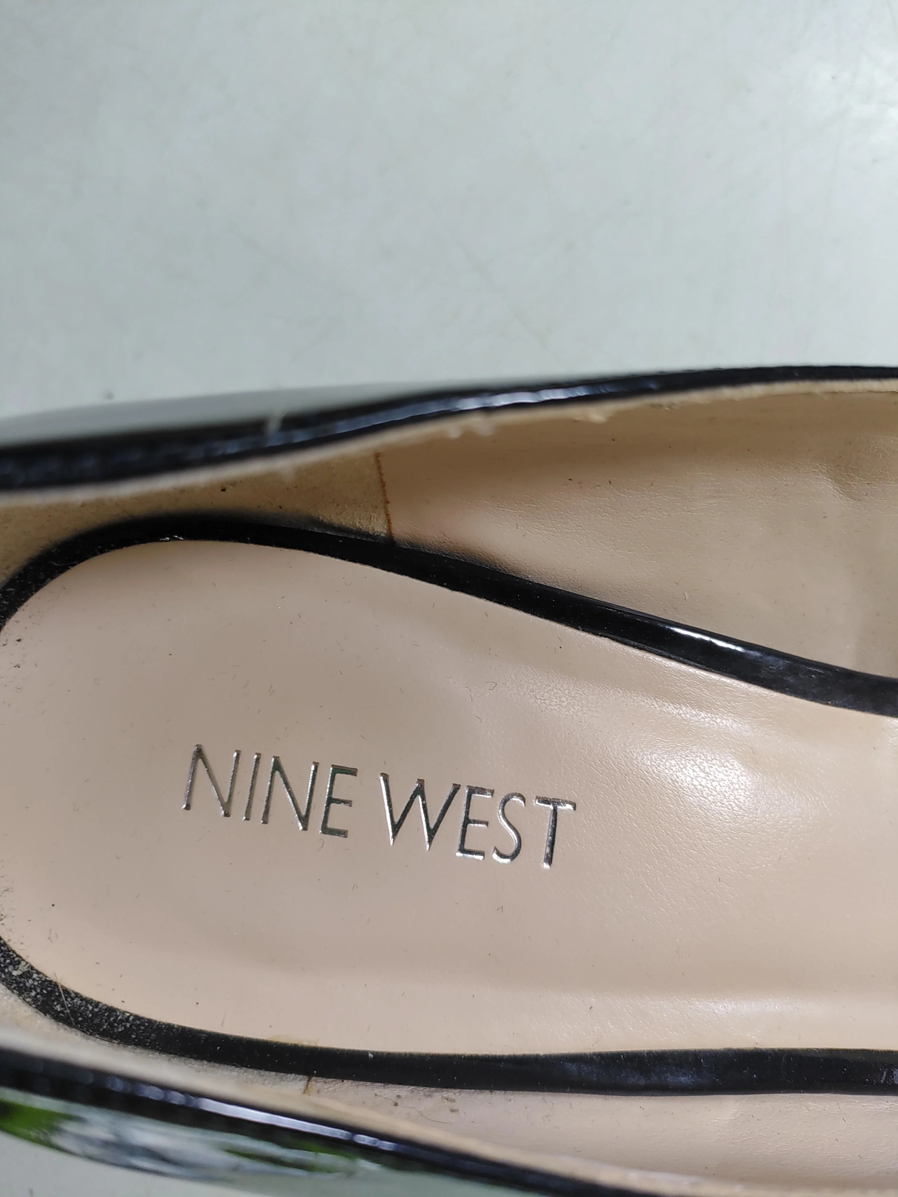 Nine West Women's Heels UK 8 Black 100% Leather Court - Image 9