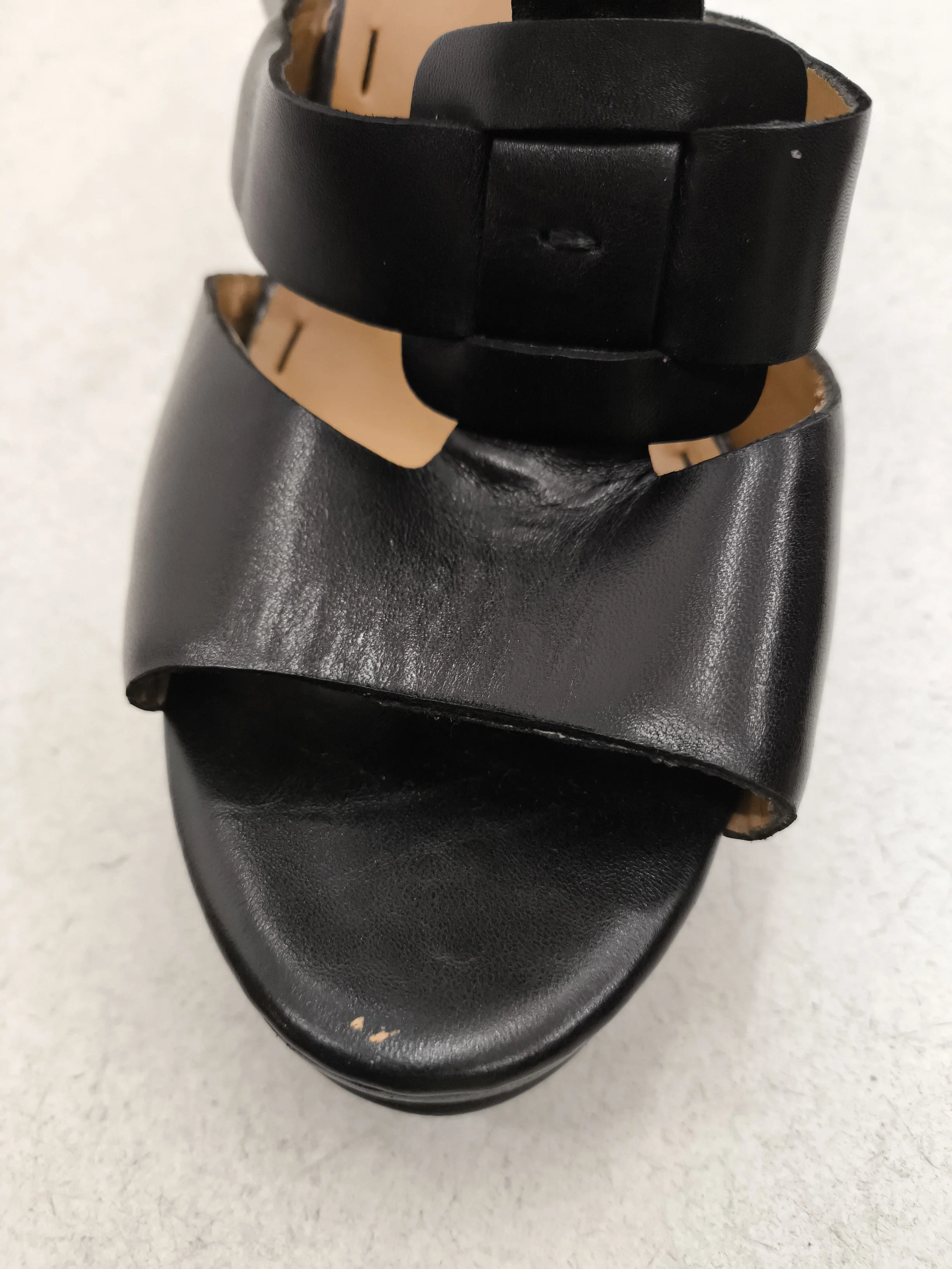 Nine West Women's Heels UK 9 Black 100% Leather Platform - Image 8