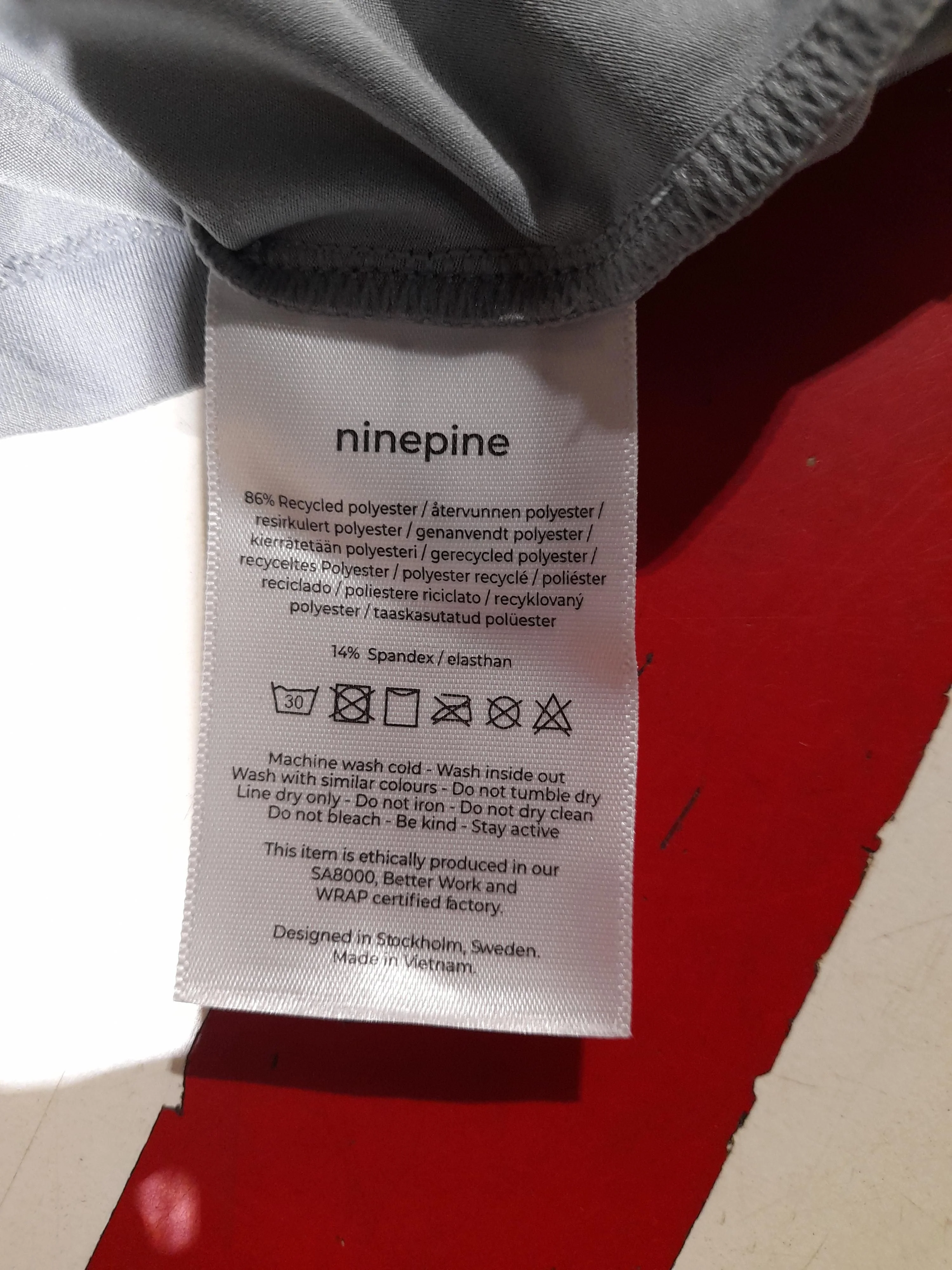 Ninepine Women's T-Shirt XL Blue Polyester with Spandex Sleeveless Basic - Image 6