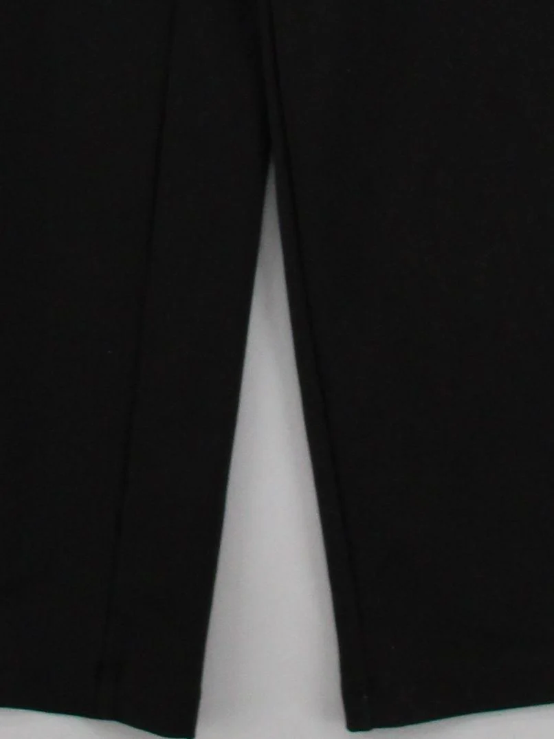 Ninepine Women's Trousers S Black Polyester with Spandex Wide-Leg Chino - Image 4