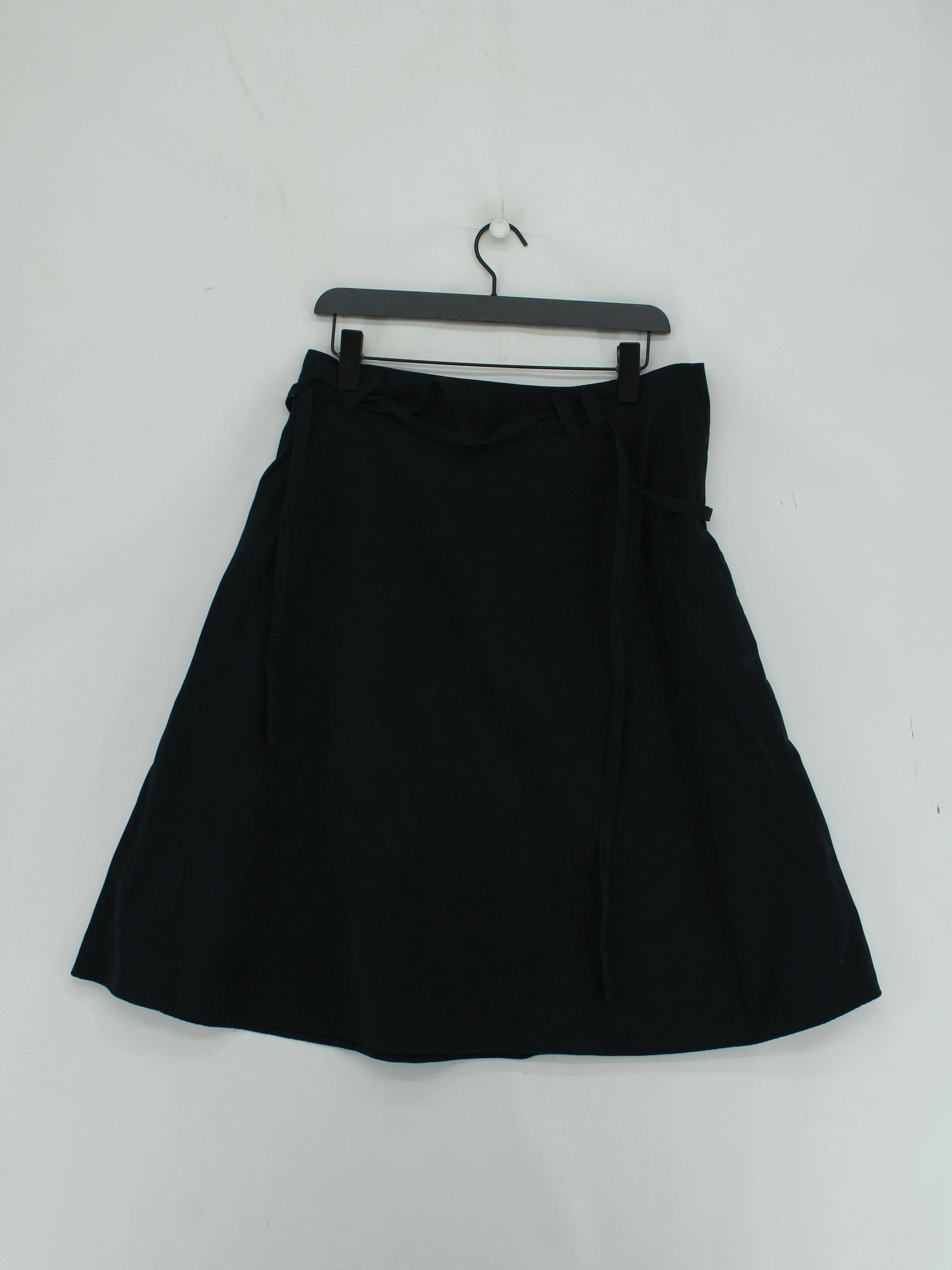 Ninety Percent Women's Midi Skirt W 32 in Black 100% Cotton Midi Wrap - Image 2