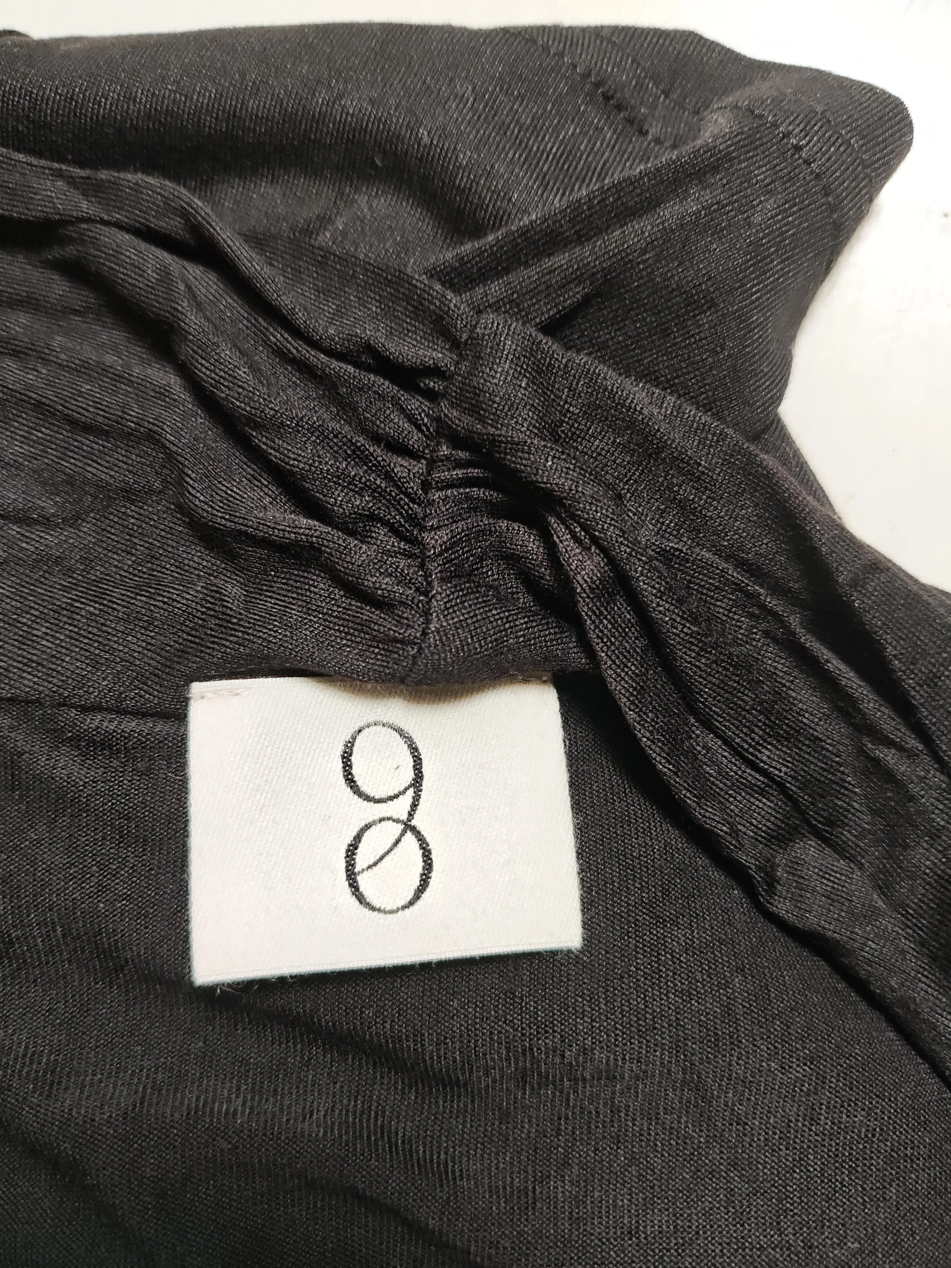 Ninety Percent Women's Top M Black 100% Lyocell Modal Long Sleeve V-Neck Basic - Image 5