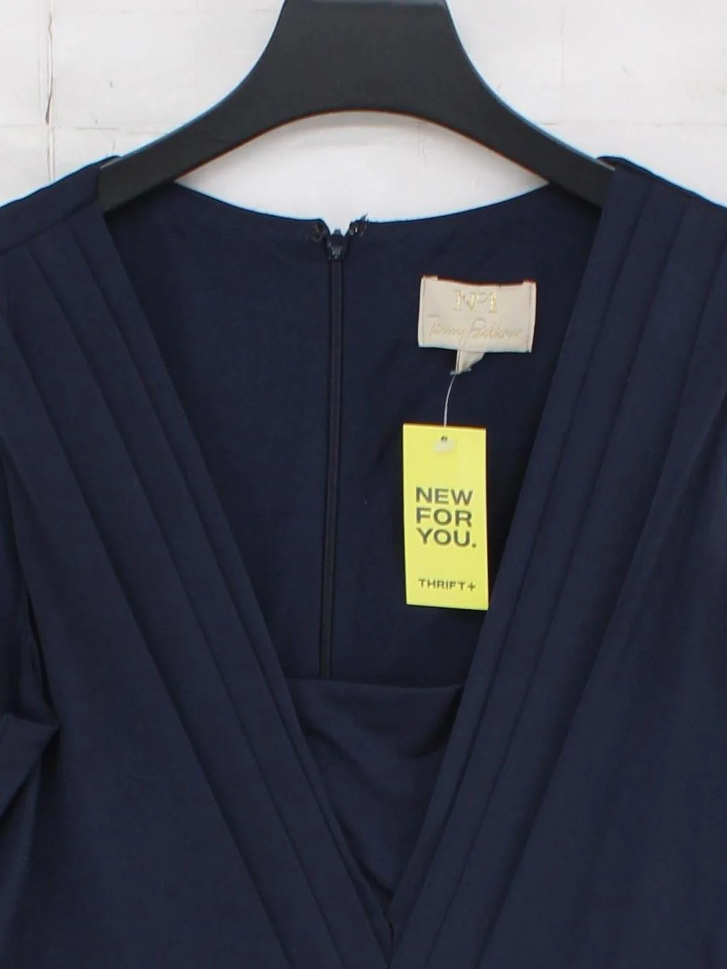 No 1 . Jenny Packham Bodycon Midi Dress UK10 in Blue - Image 3