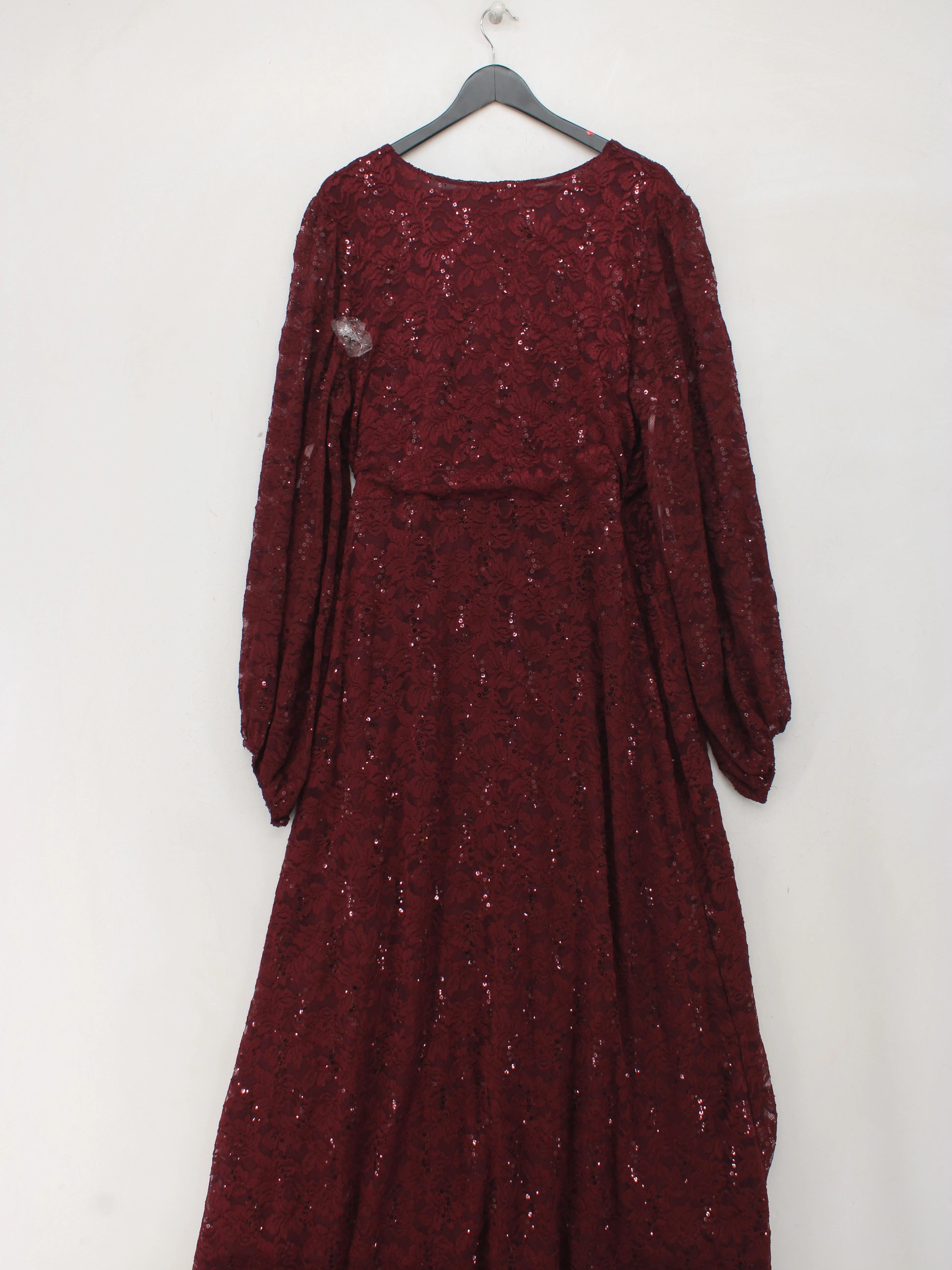 No 1 . Jenny Packham Wrap Maxi Dress UK18 in Red - Image 2
