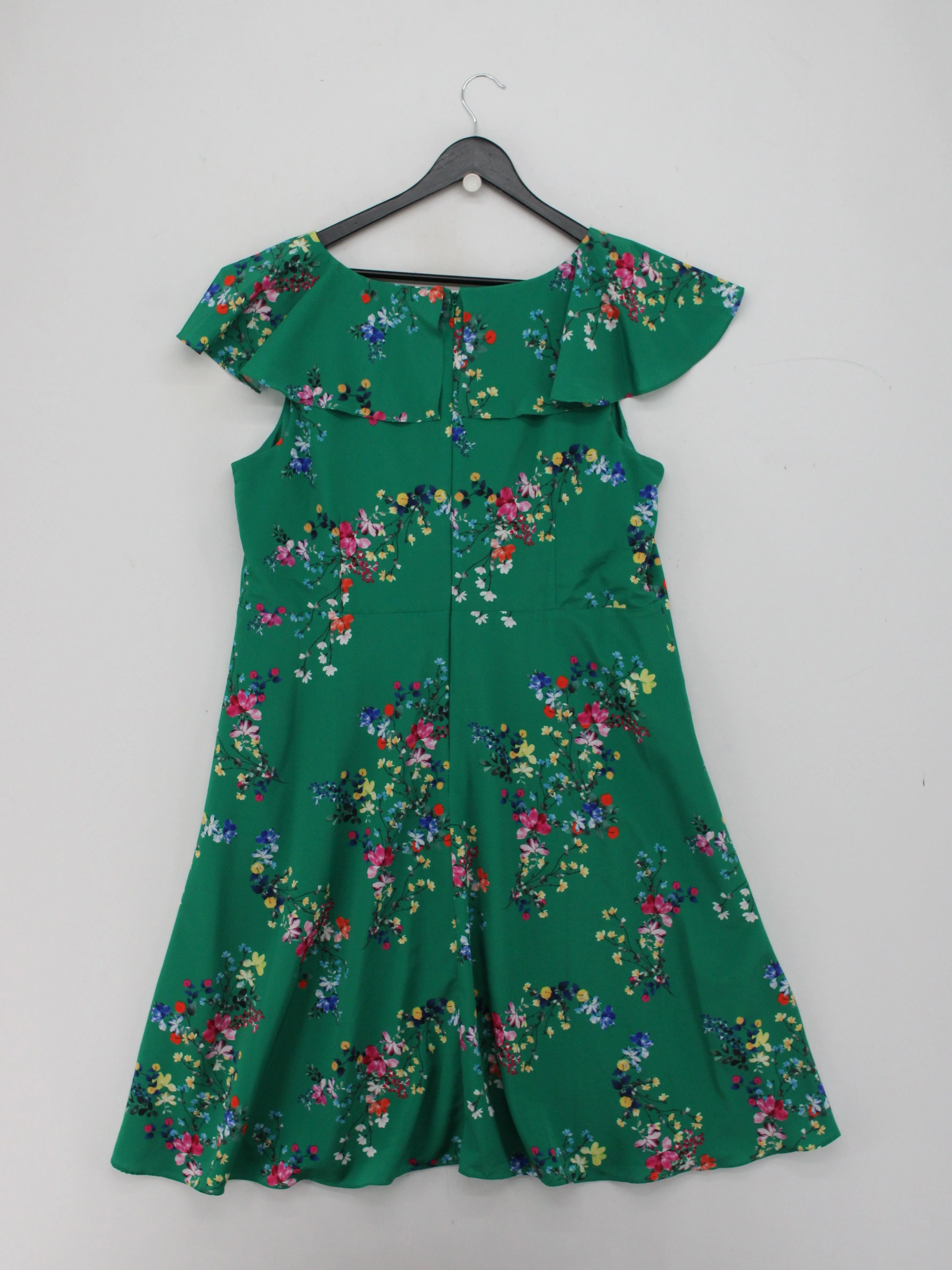 No.8 (phase eight) Skater Mini Dress UK18 in Green - Image 2