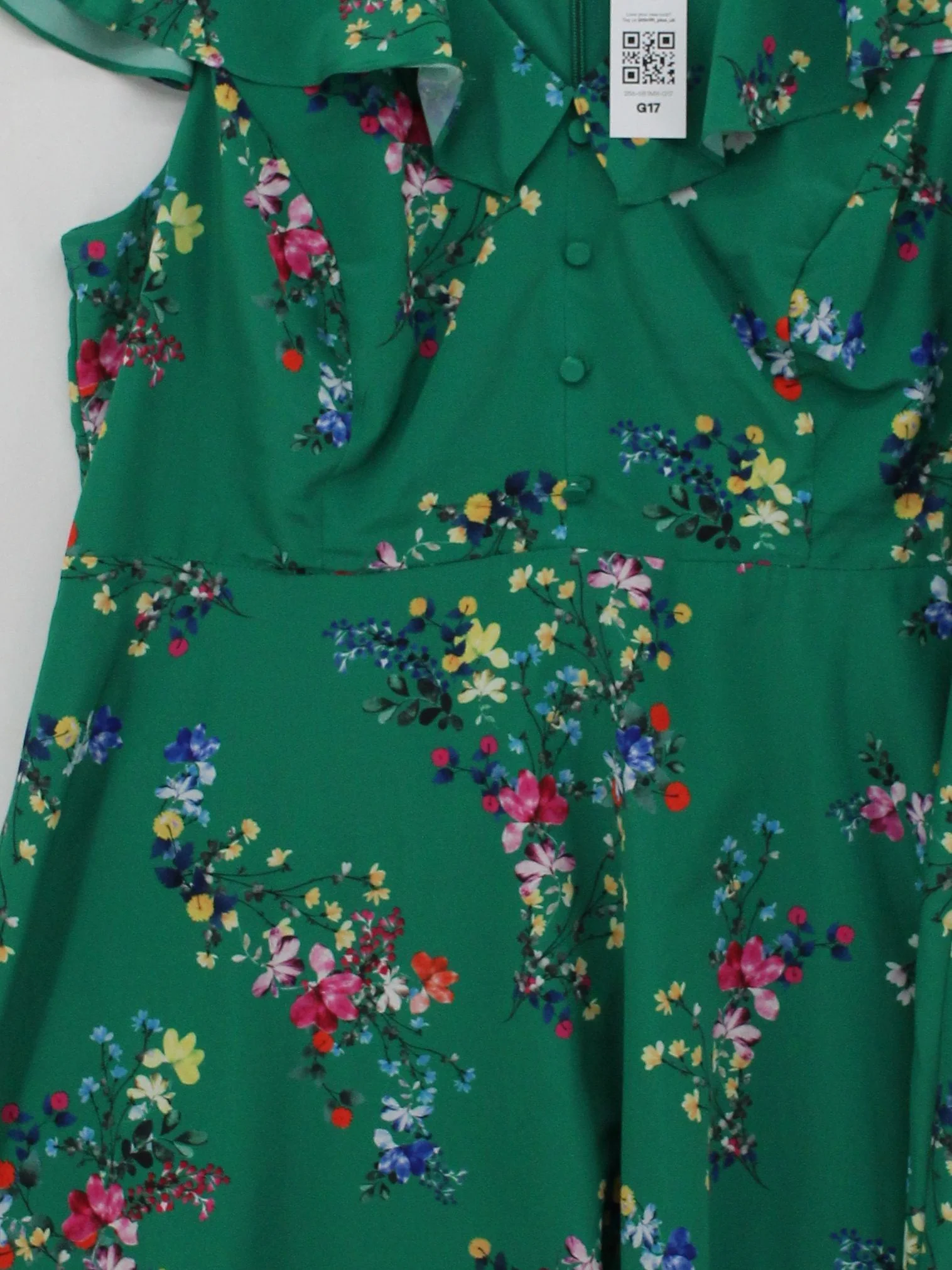 No.8 (phase eight) Skater Mini Dress UK18 in Green - Image 3