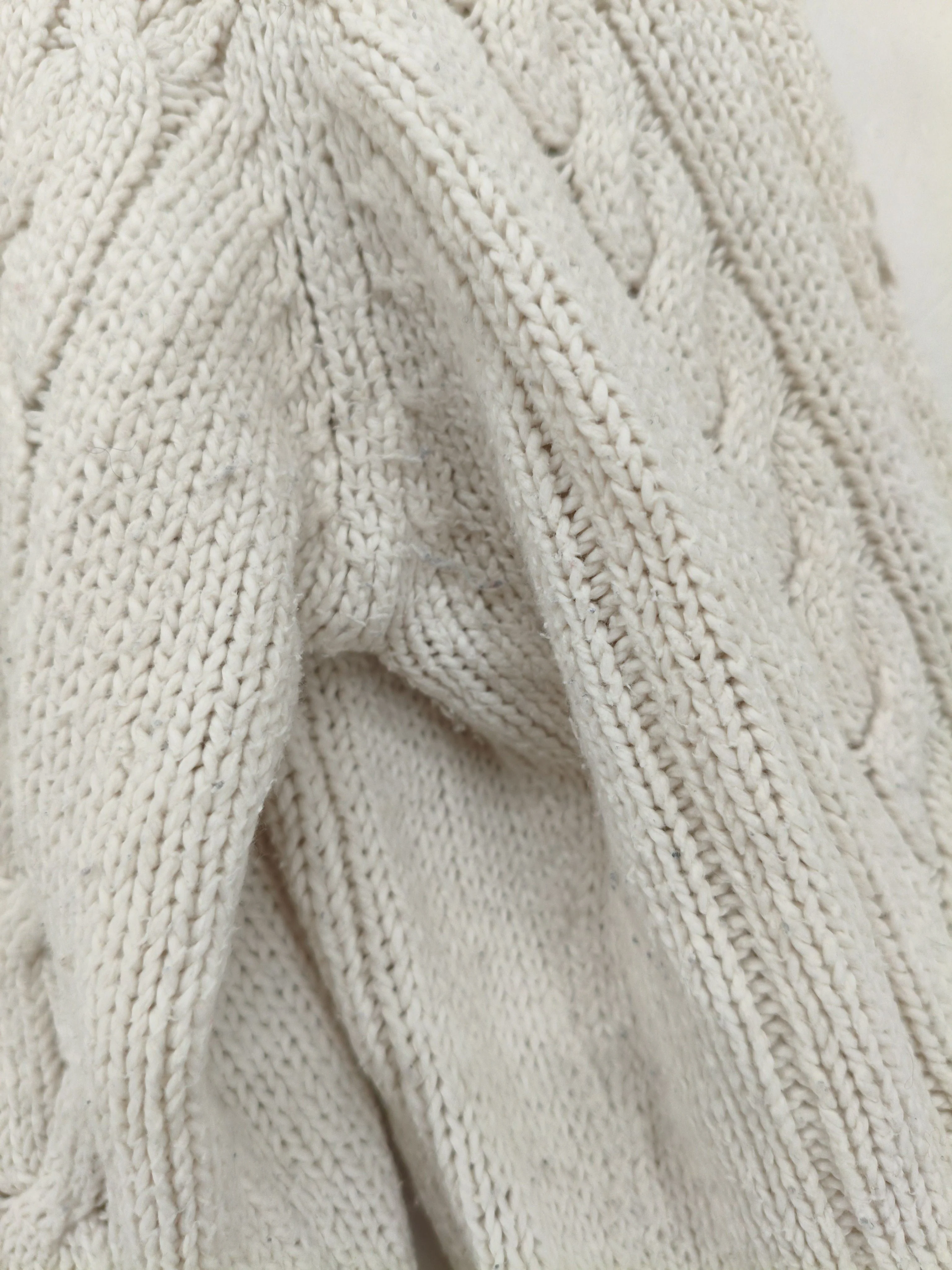 Noa Noa Women's Cardigan L Cream 100% Cotton Round Neck Cardigan - Image 5