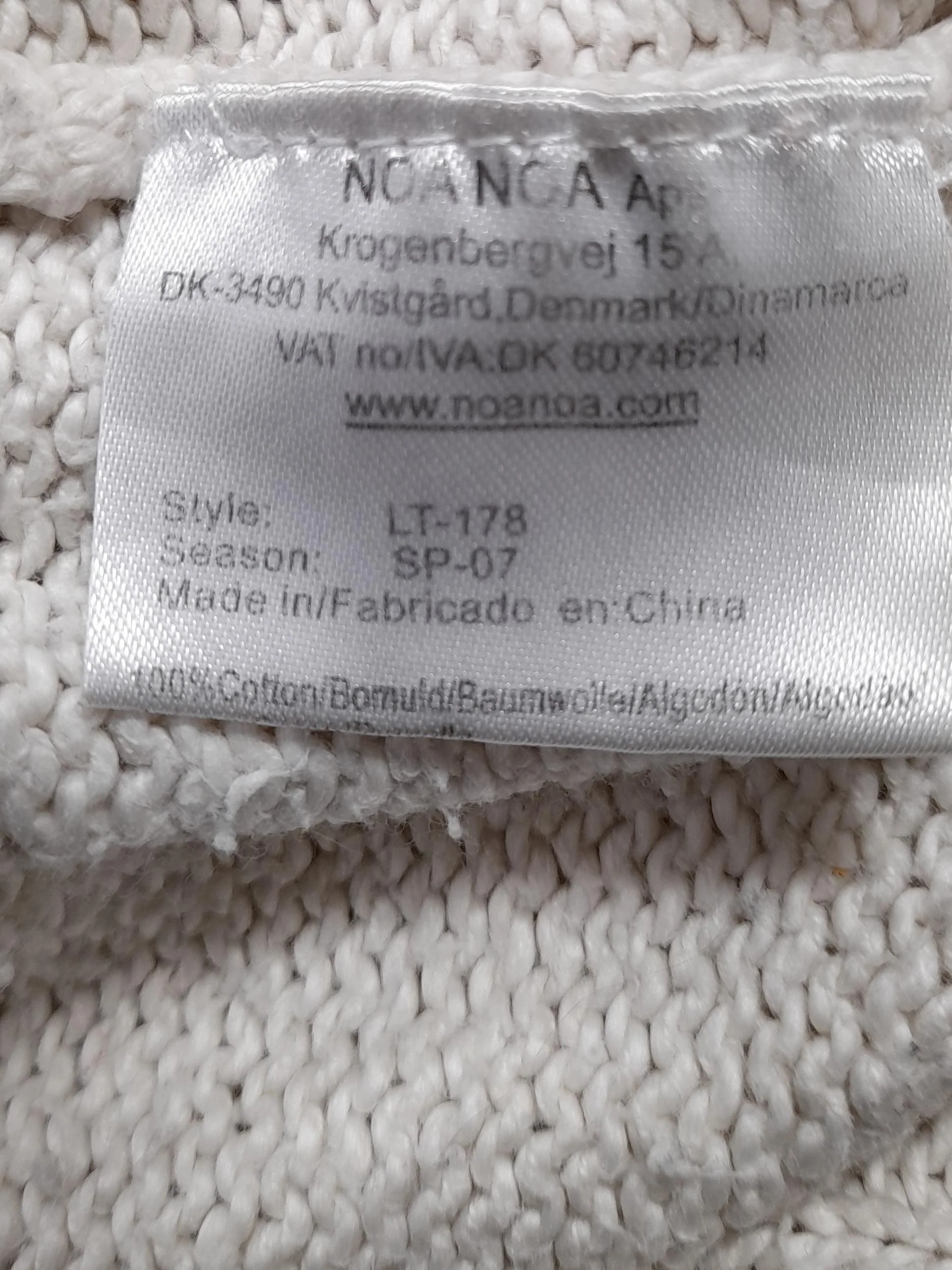 Noa Noa Women's Cardigan L Cream 100% Cotton Round Neck Cardigan - Image 7
